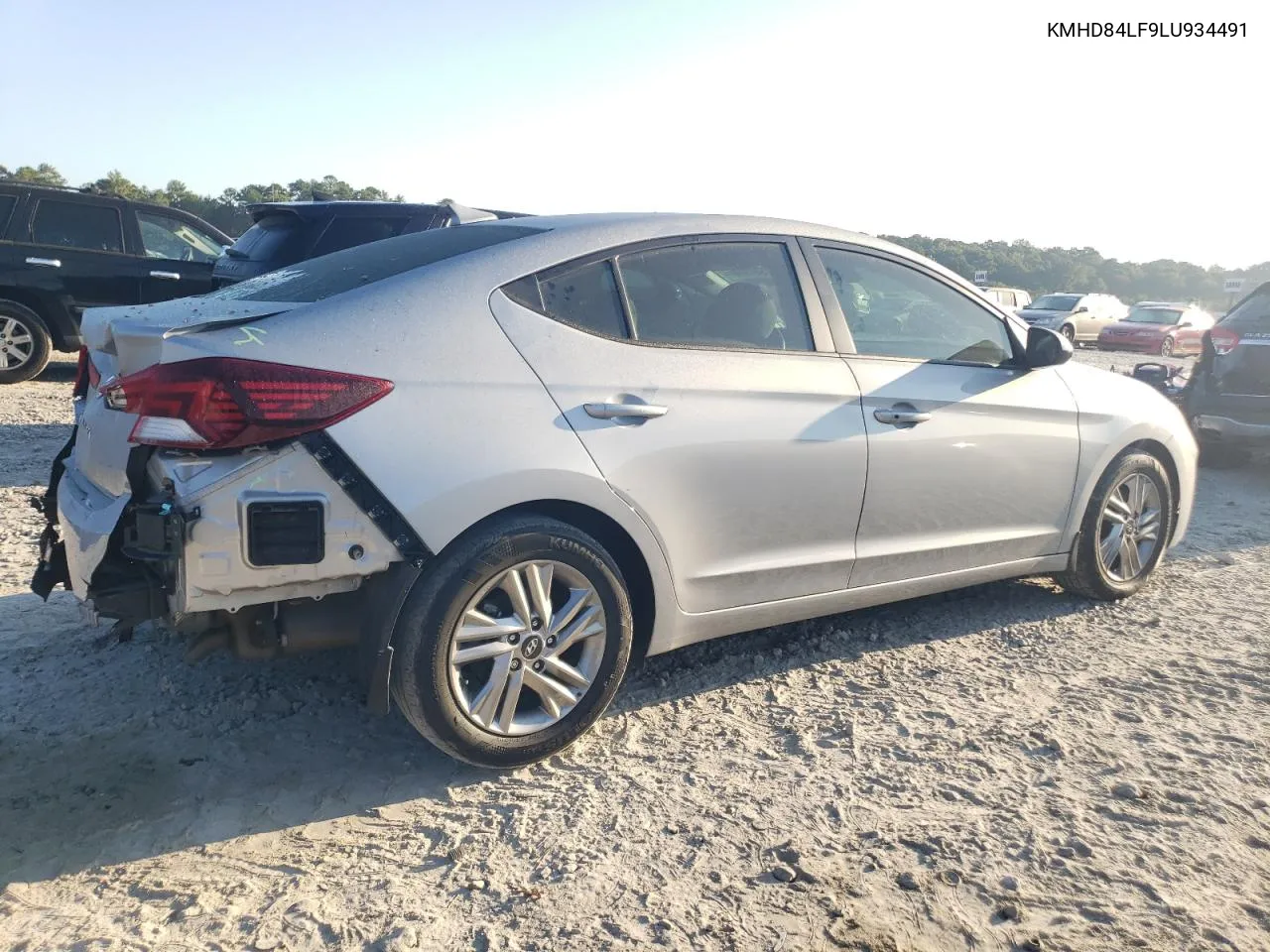 2020 Hyundai Elantra Sel VIN: KMHD84LF9LU934491 Lot: 71931674