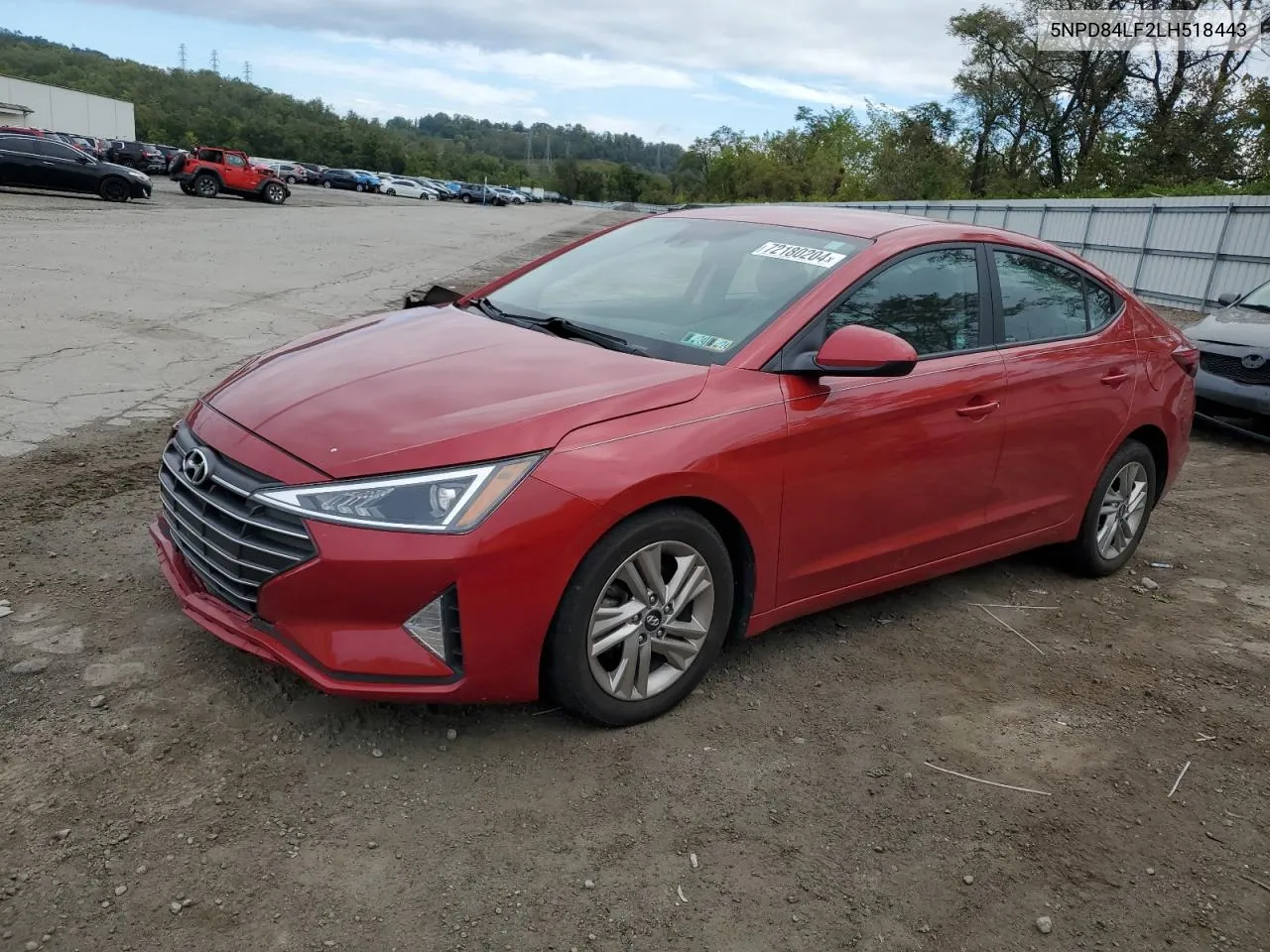 5NPD84LF2LH518443 2020 Hyundai Elantra Sel