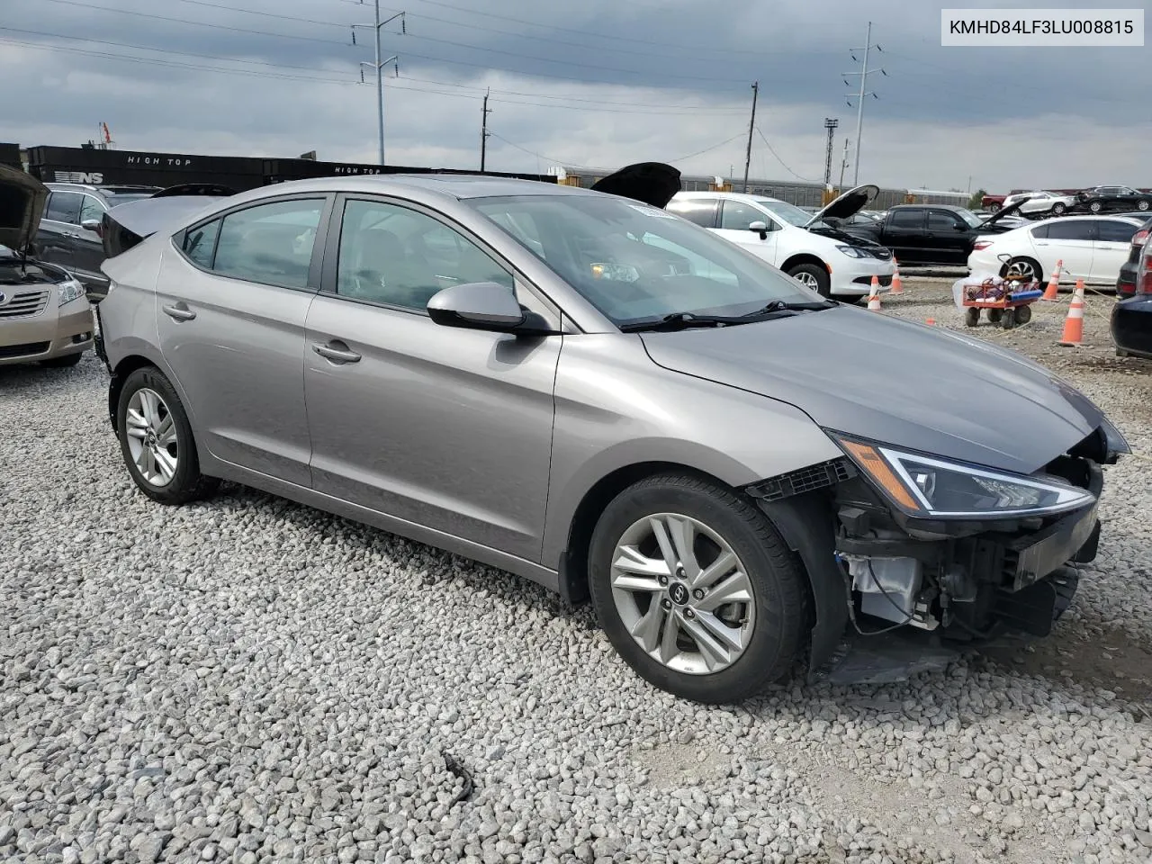 2020 Hyundai Elantra Sel VIN: KMHD84LF3LU008815 Lot: 72268814