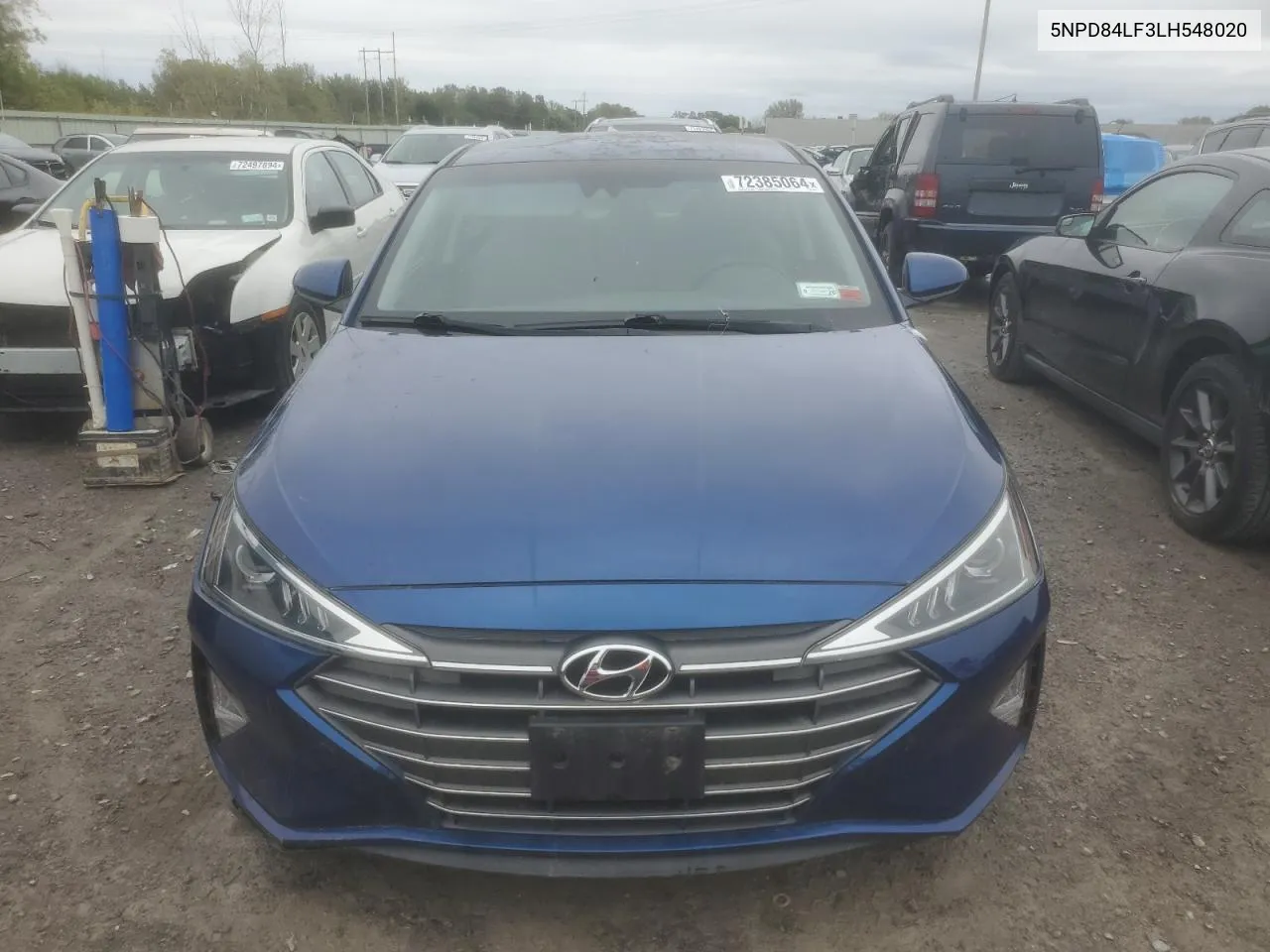 2020 Hyundai Elantra Sel VIN: 5NPD84LF3LH548020 Lot: 72385064