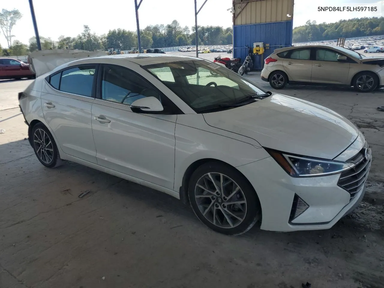 2020 Hyundai Elantra Sel VIN: 5NPD84LF5LH597185 Lot: 72628324