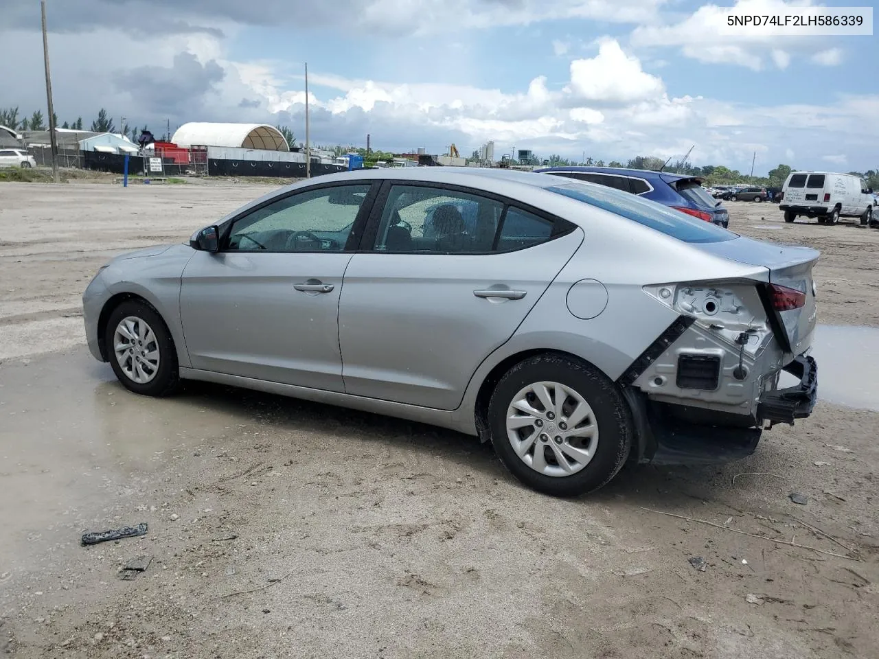 2020 Hyundai Elantra Se VIN: 5NPD74LF2LH586339 Lot: 72678124