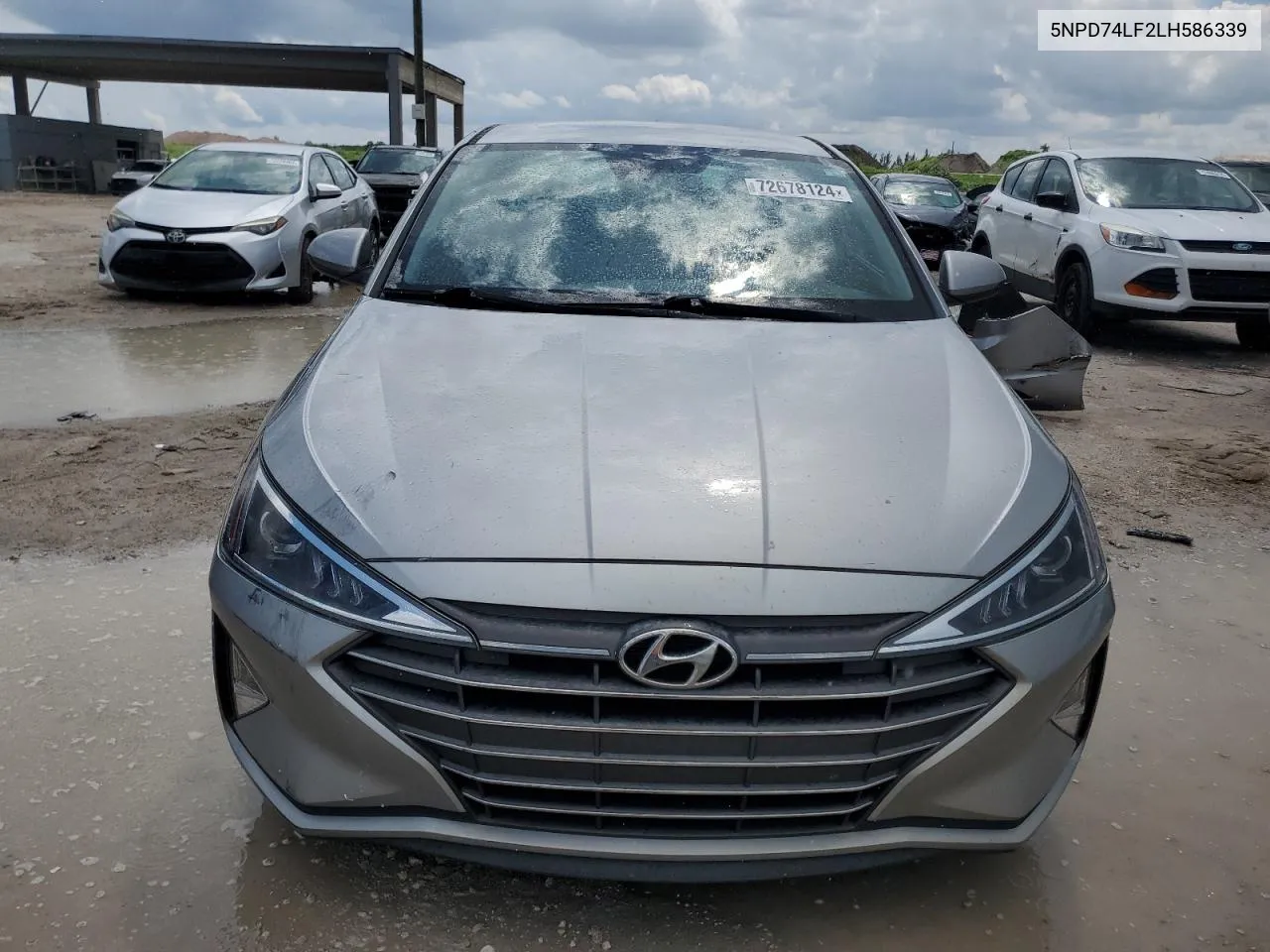 2020 Hyundai Elantra Se VIN: 5NPD74LF2LH586339 Lot: 72678124