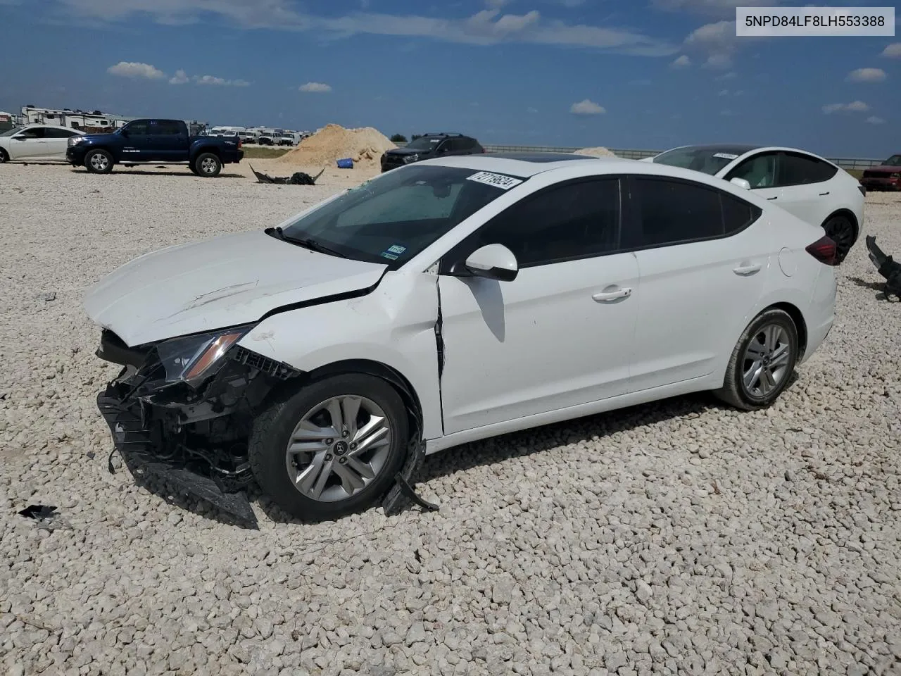 2020 Hyundai Elantra Sel VIN: 5NPD84LF8LH553388 Lot: 72719624