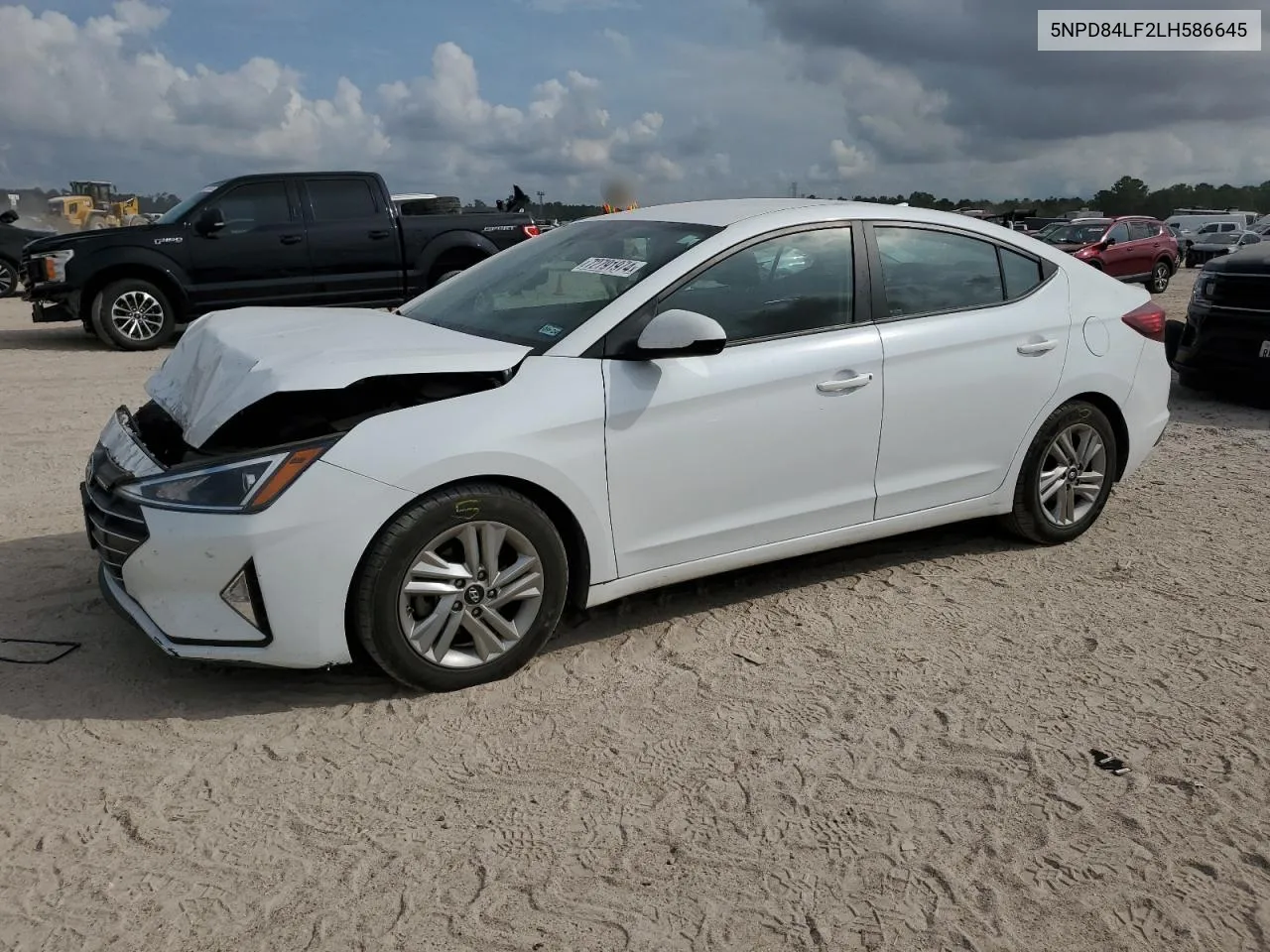 2020 Hyundai Elantra Sel VIN: 5NPD84LF2LH586645 Lot: 72791974