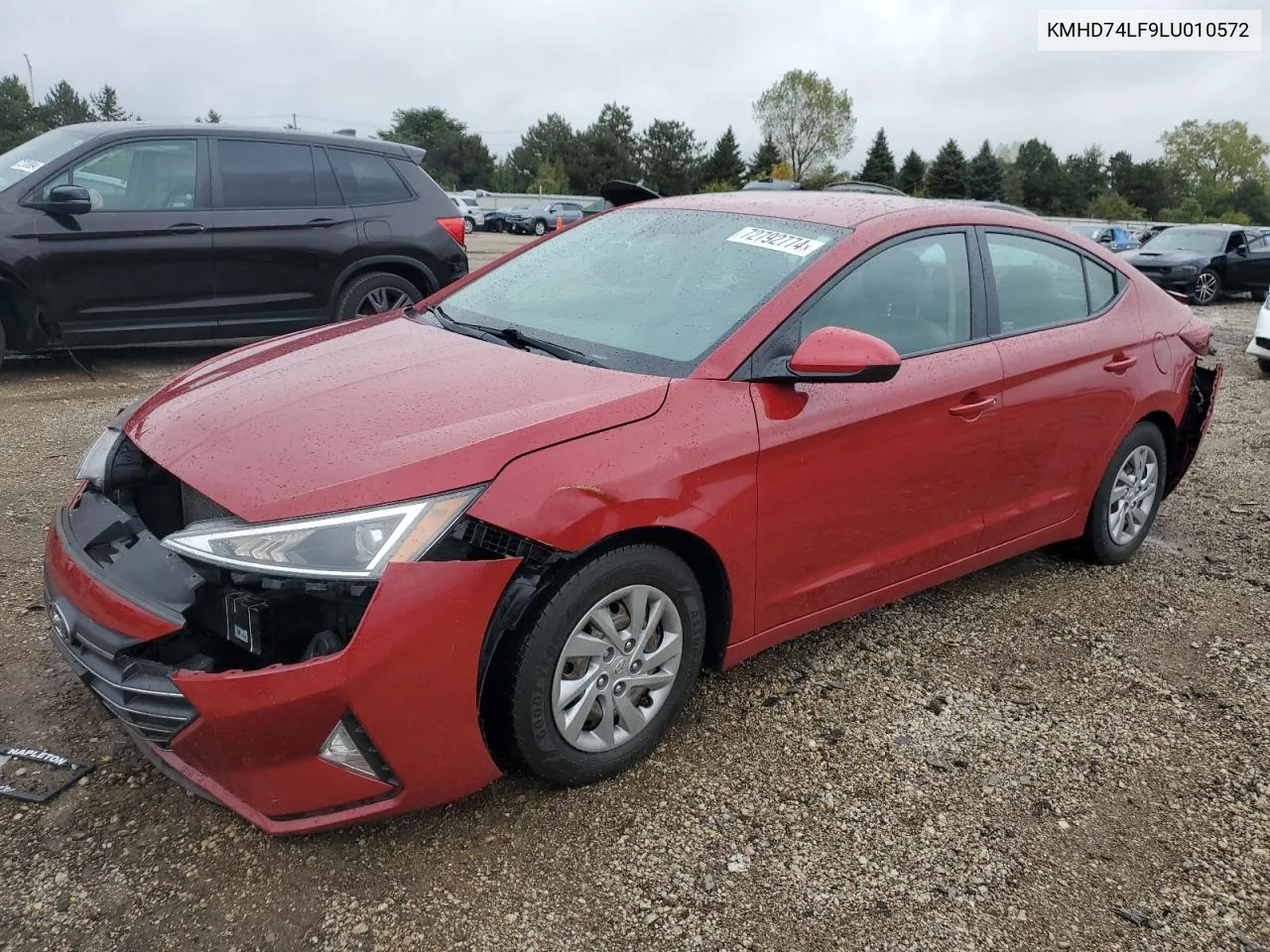 2020 Hyundai Elantra Se VIN: KMHD74LF9LU010572 Lot: 72792774