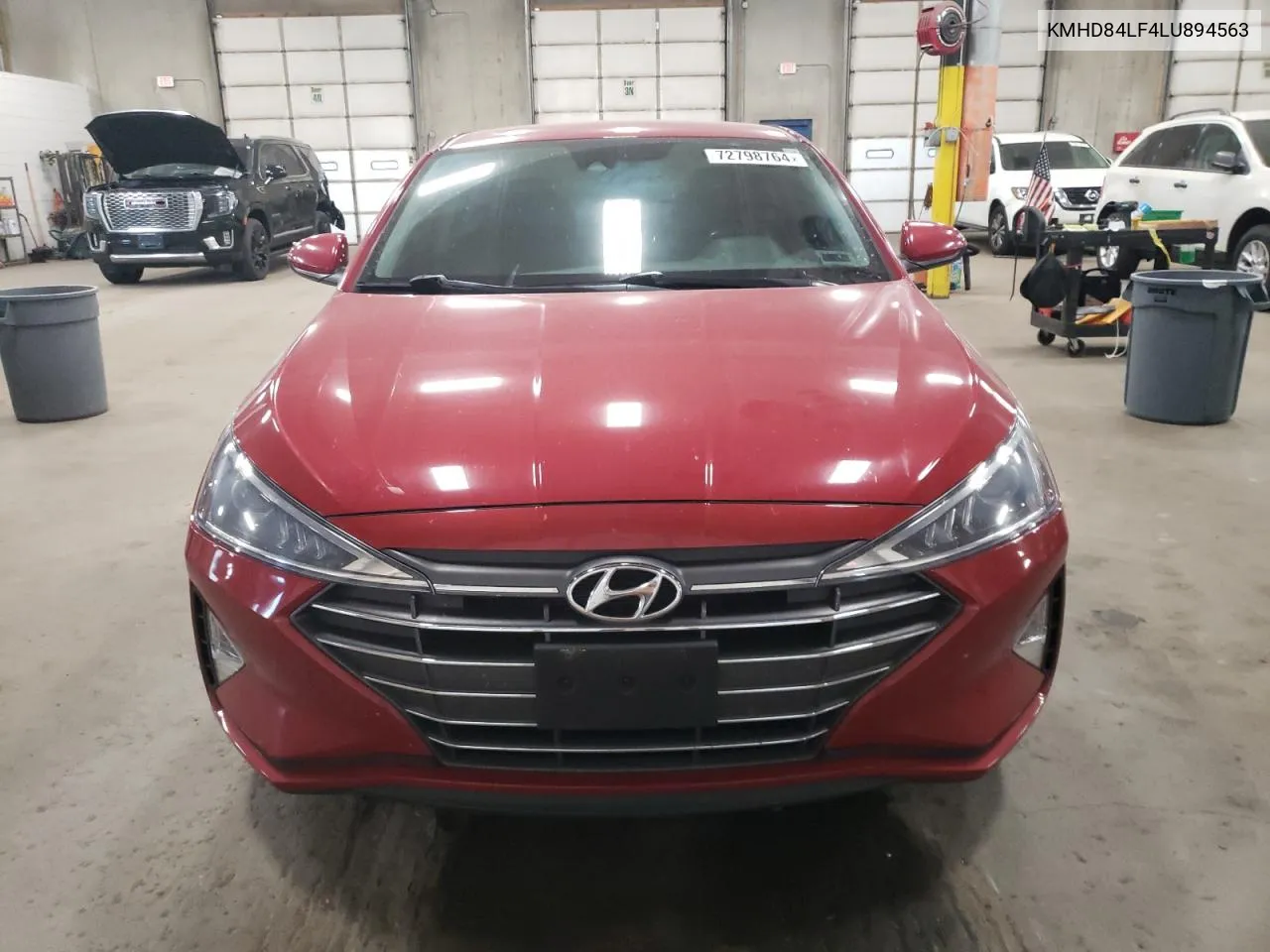 2020 Hyundai Elantra Sel VIN: KMHD84LF4LU894563 Lot: 72798764