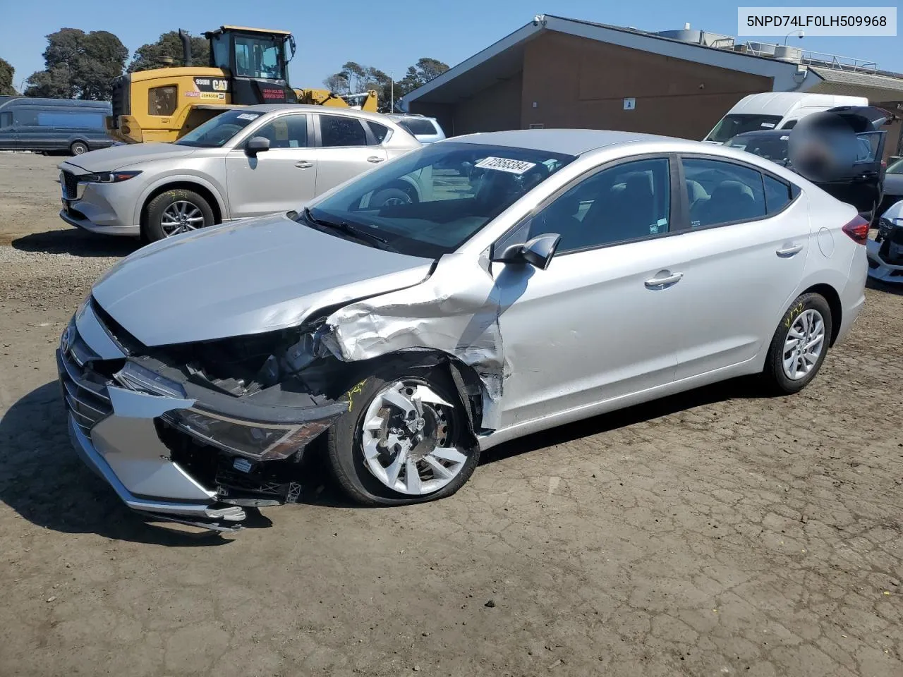 2020 Hyundai Elantra Se VIN: 5NPD74LF0LH509968 Lot: 72858384