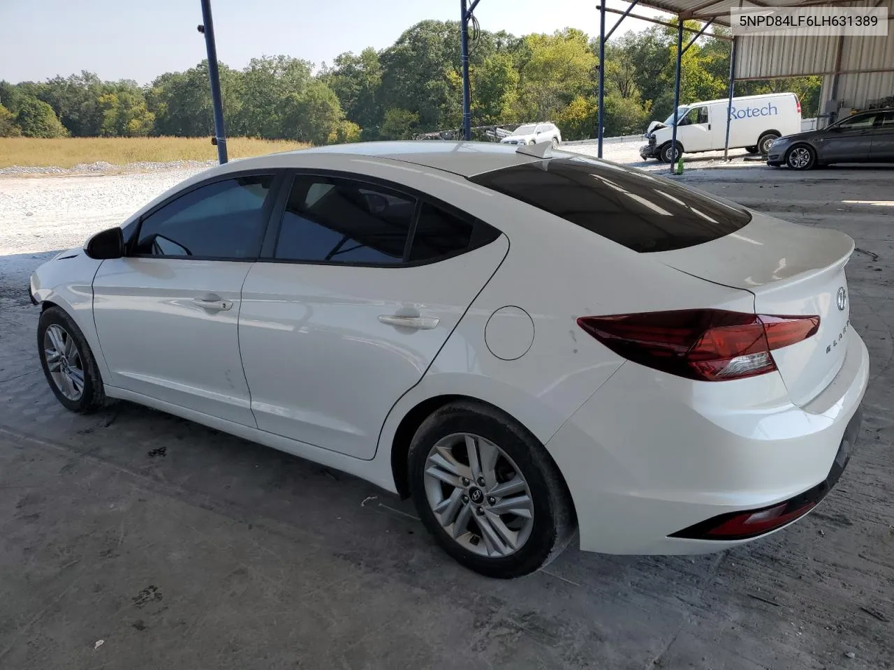 2020 Hyundai Elantra Sel VIN: 5NPD84LF6LH631389 Lot: 72911944