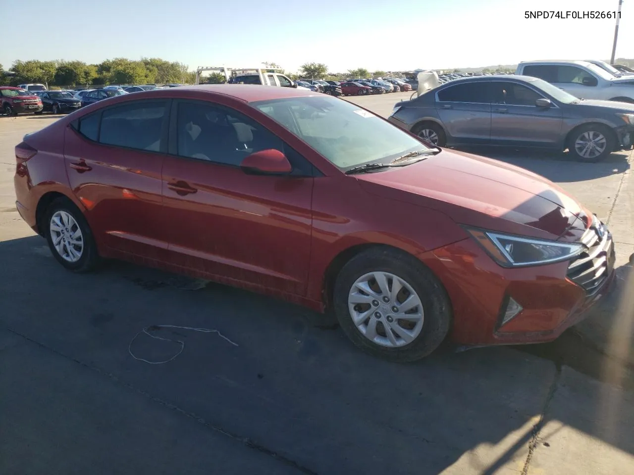 2020 Hyundai Elantra Se VIN: 5NPD74LF0LH526611 Lot: 72940964