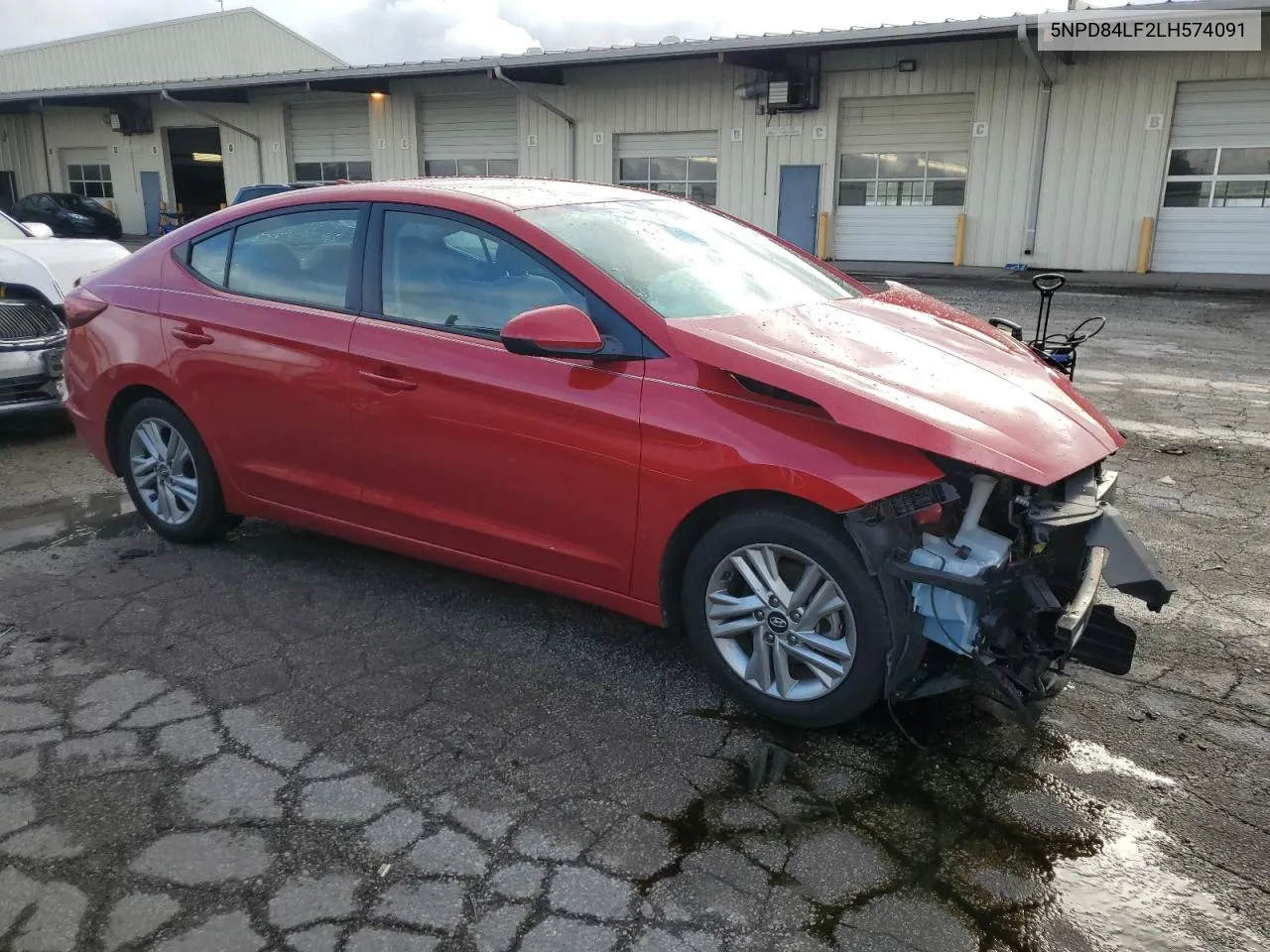 2020 Hyundai Elantra Sel VIN: 5NPD84LF2LH574091 Lot: 72972434