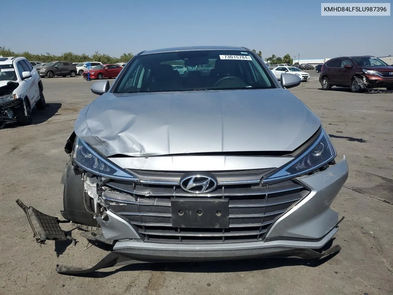 2020 Hyundai Elantra Sel VIN: KMHD84LF5LU987396 Lot: 73015784