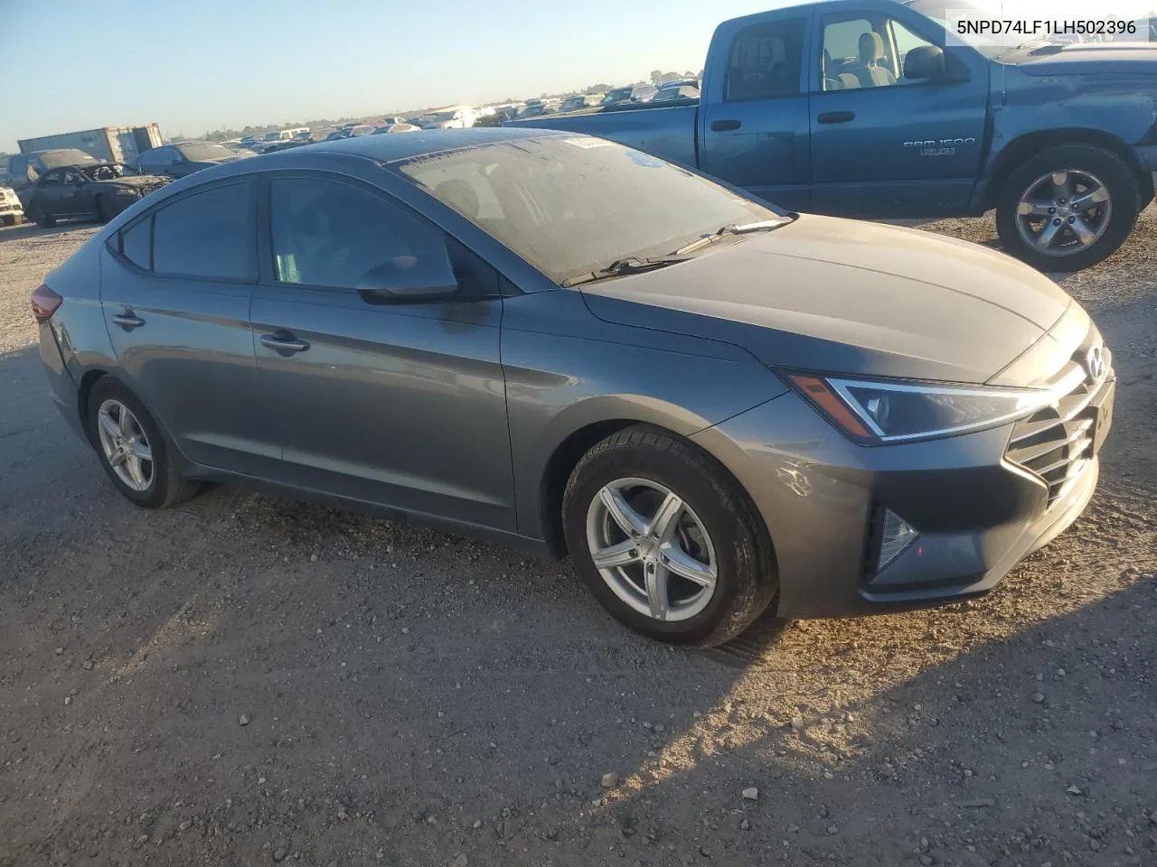 2020 Hyundai Elantra Se VIN: 5NPD74LF1LH502396 Lot: 73040384