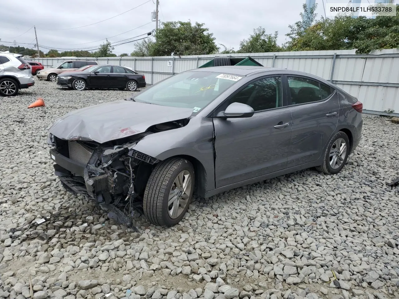 2020 Hyundai Elantra Sel VIN: 5NPD84LF1LH533788 Lot: 73097664