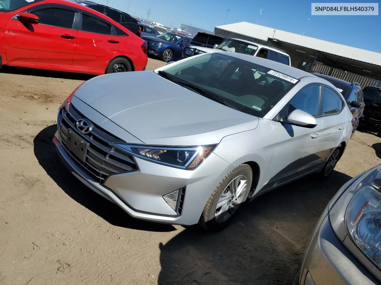 2020 Hyundai Elantra Sel VIN: 5NPD84LF8LH540379 Lot: 73129974