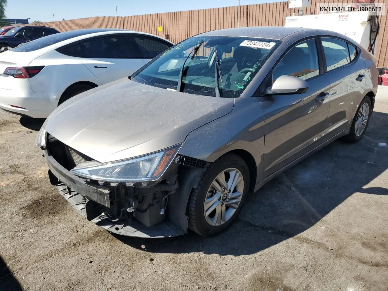 2020 Hyundai Elantra Sel VIN: KMHD84LF0LU906613 Lot: 73241724