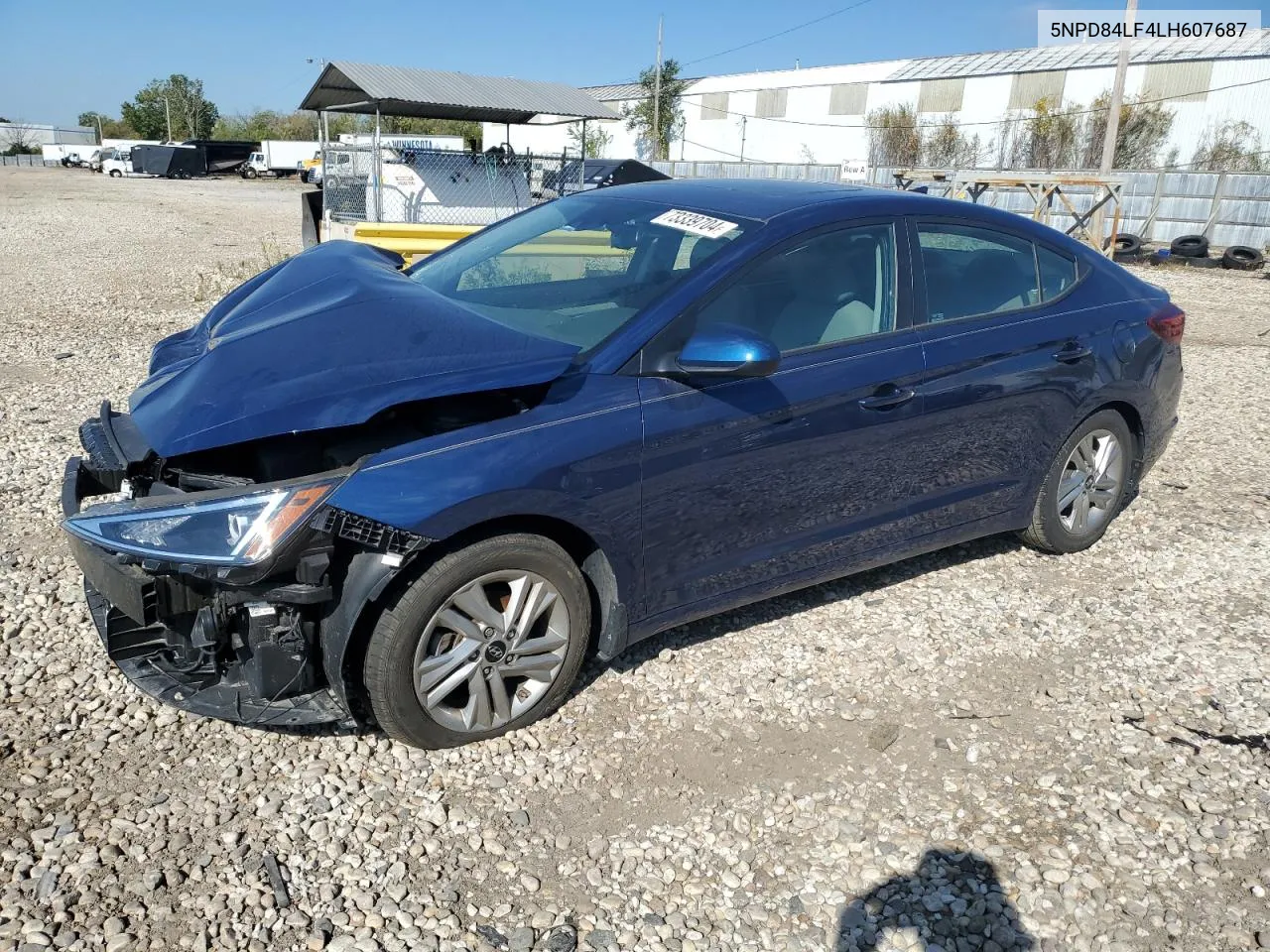 2020 Hyundai Elantra Sel VIN: 5NPD84LF4LH607687 Lot: 73339704