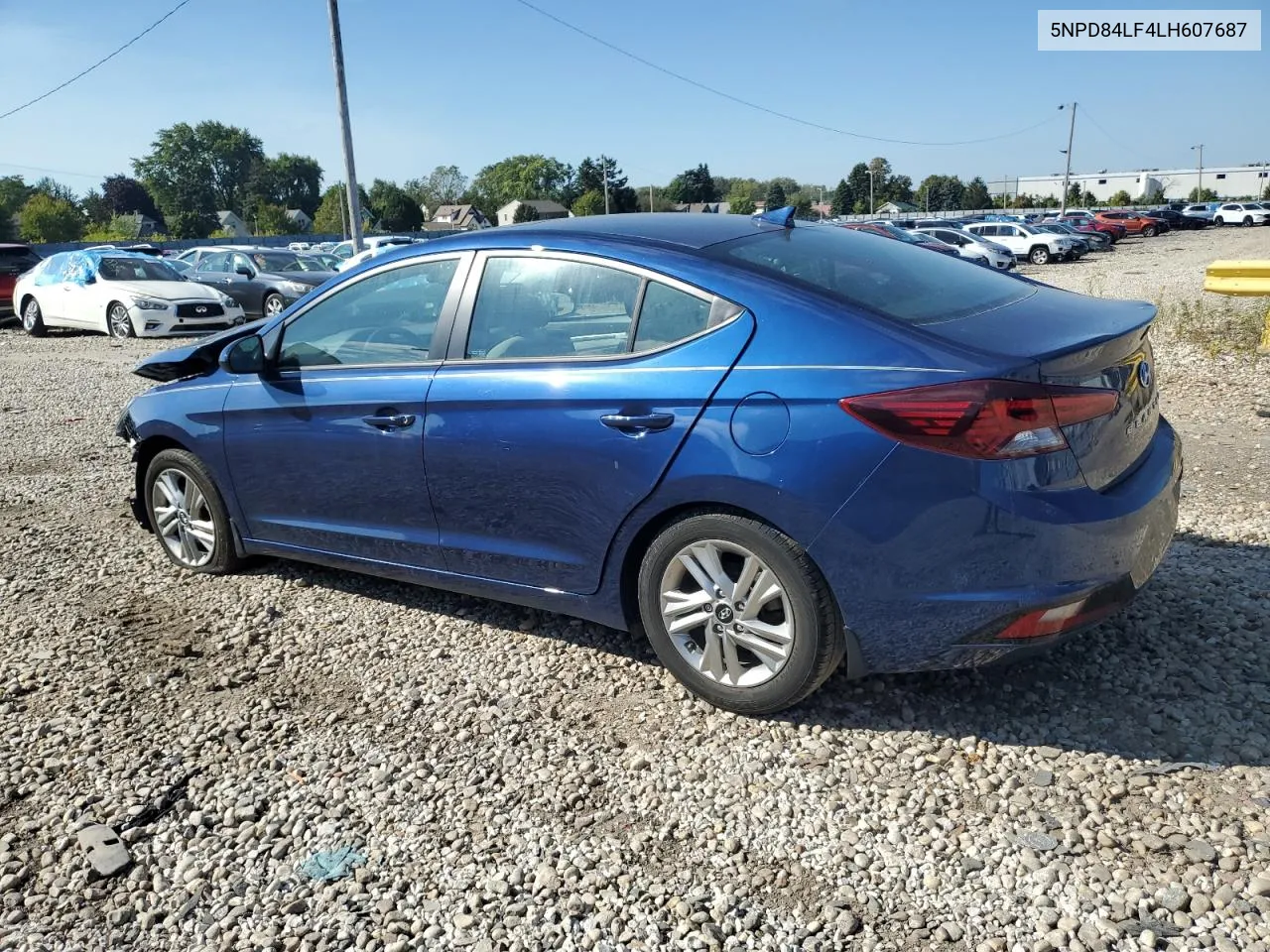 2020 Hyundai Elantra Sel VIN: 5NPD84LF4LH607687 Lot: 73339704