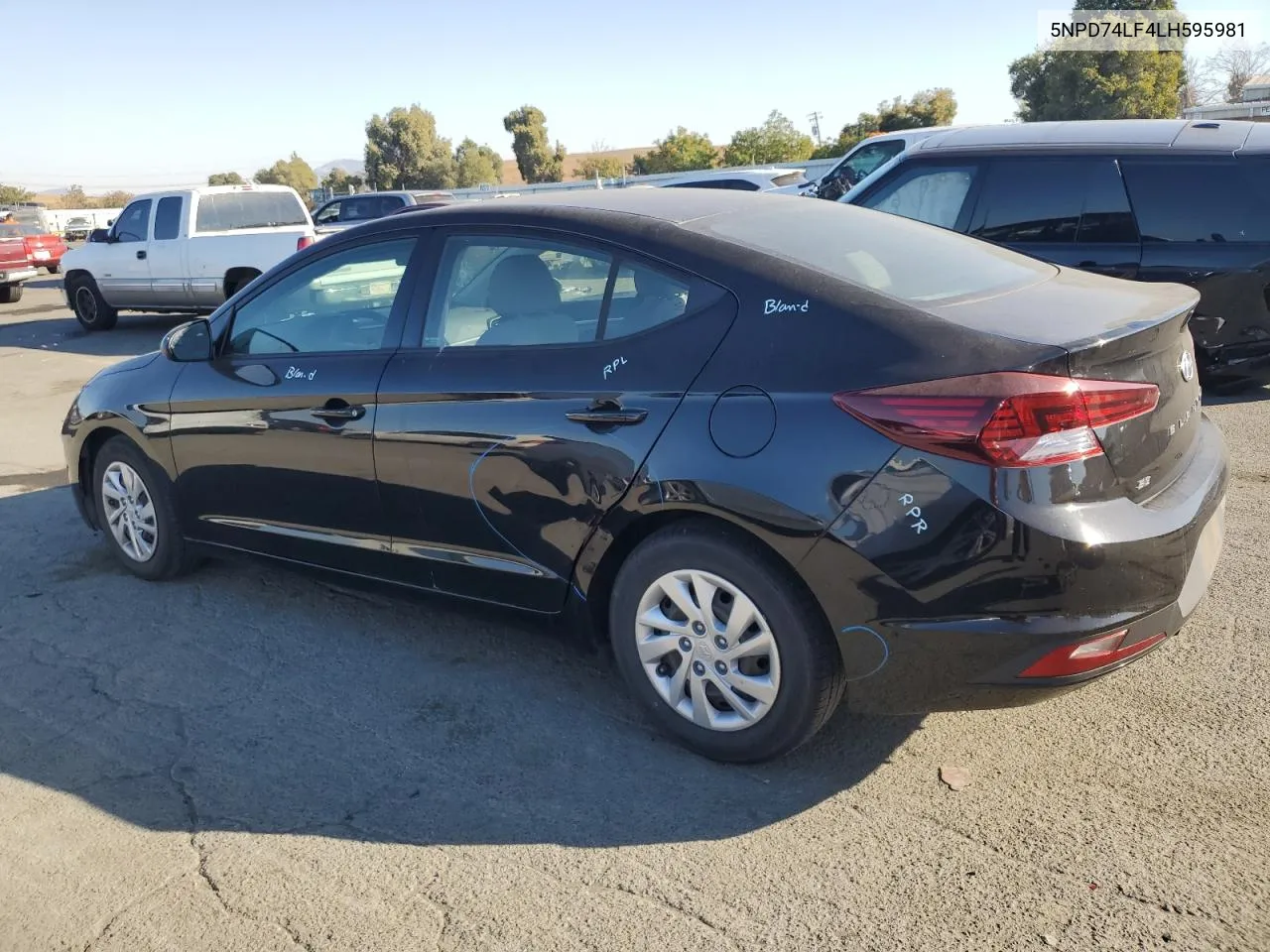 2020 Hyundai Elantra Se VIN: 5NPD74LF4LH595981 Lot: 73350784