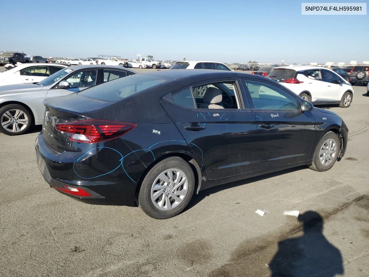 2020 Hyundai Elantra Se VIN: 5NPD74LF4LH595981 Lot: 73350784