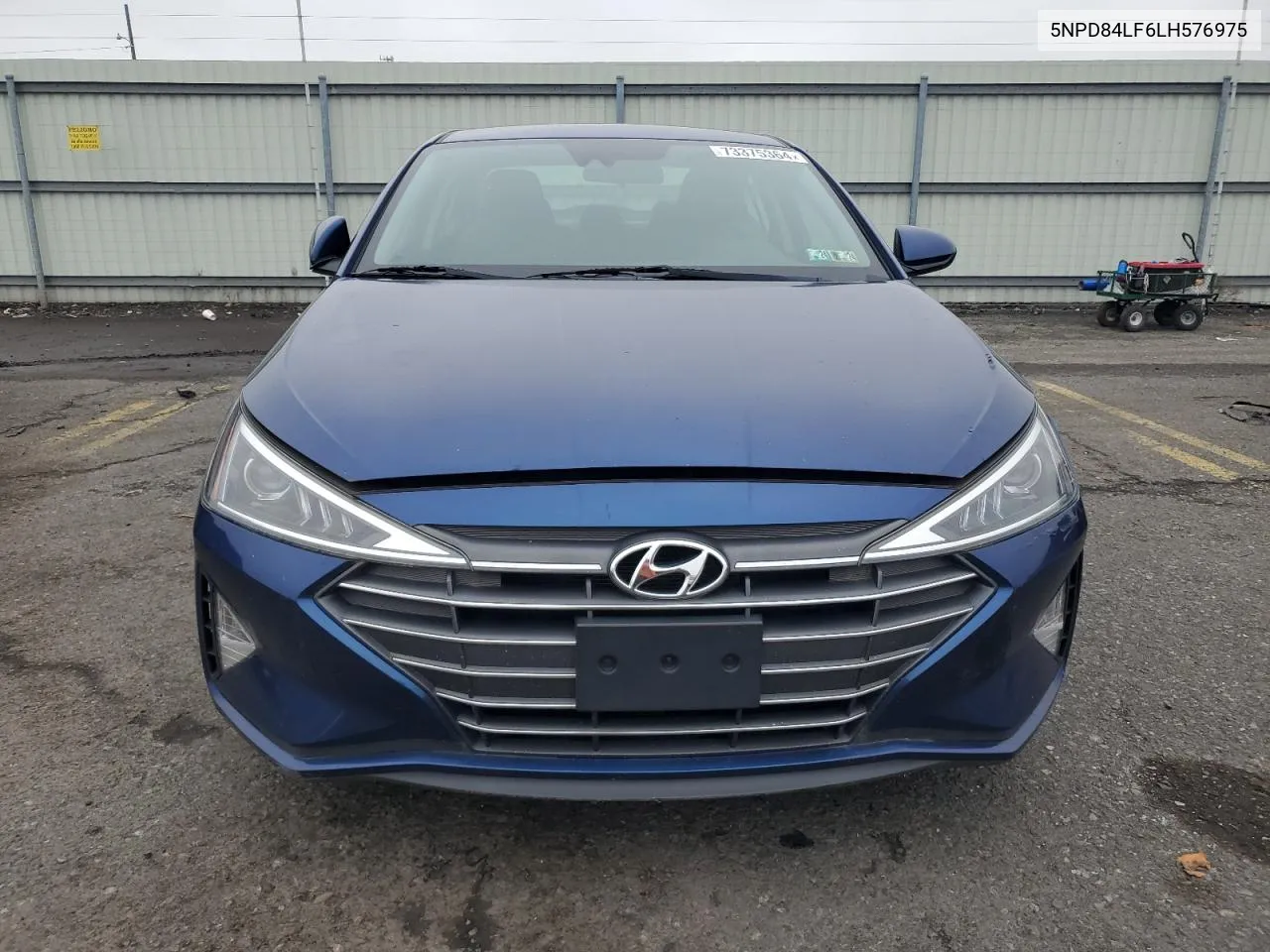 2020 Hyundai Elantra Sel VIN: 5NPD84LF6LH576975 Lot: 73375364