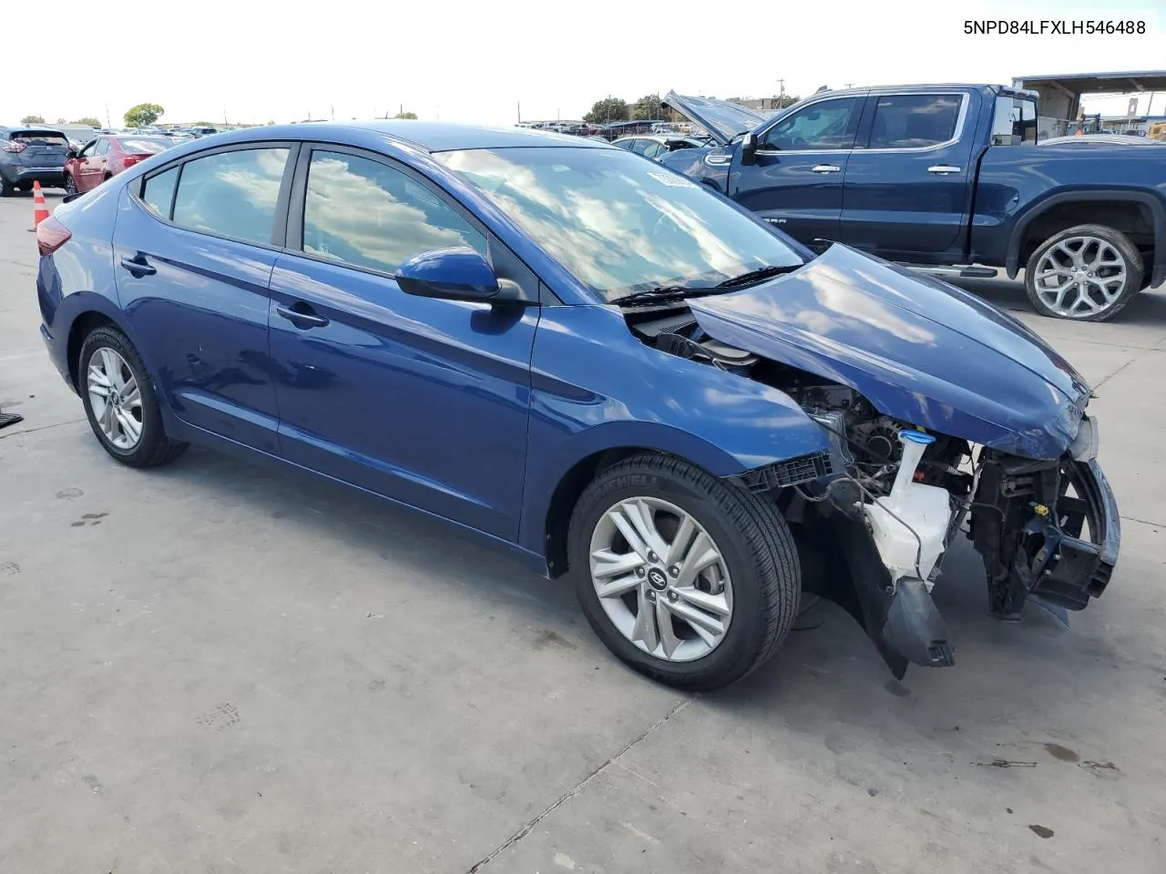 2020 Hyundai Elantra Sel VIN: 5NPD84LFXLH546488 Lot: 73382854