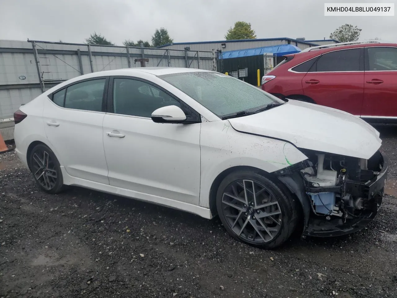 2020 Hyundai Elantra Sport VIN: KMHD04LB8LU049137 Lot: 73395304