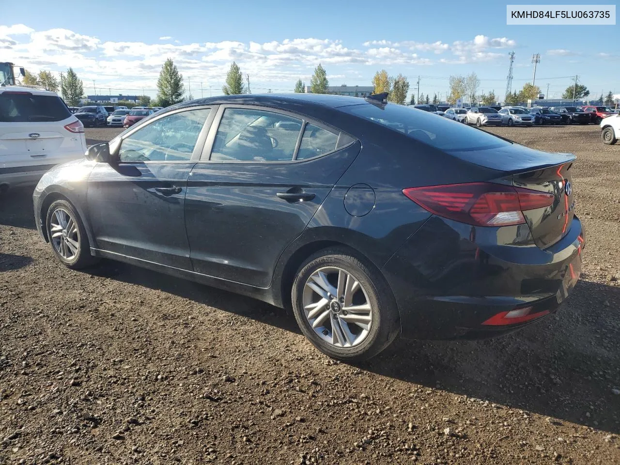 2020 Hyundai Elantra Sel VIN: KMHD84LF5LU063735 Lot: 73399454