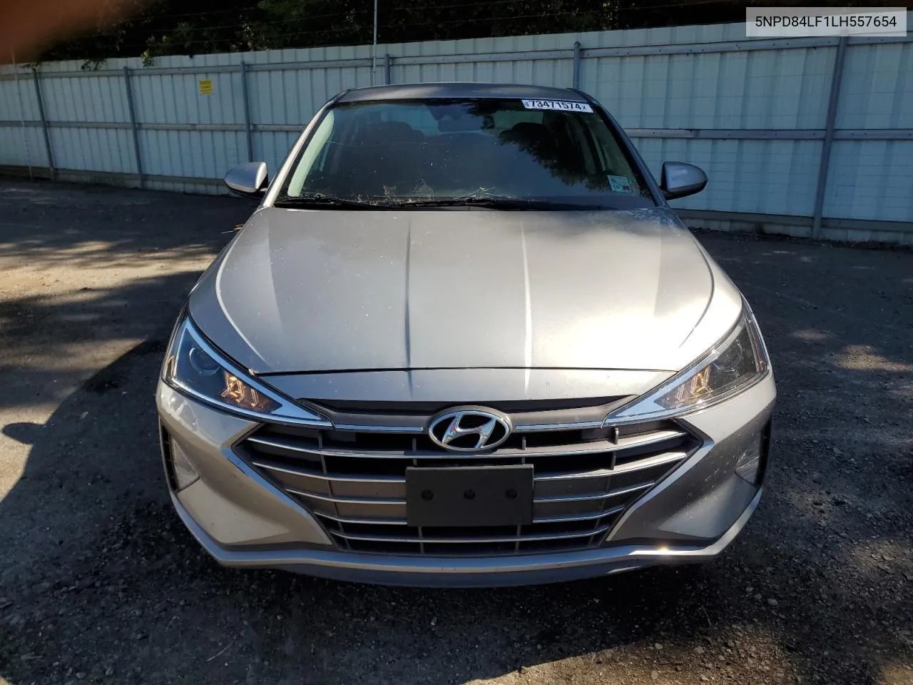 2020 Hyundai Elantra Sel VIN: 5NPD84LF1LH557654 Lot: 73471574