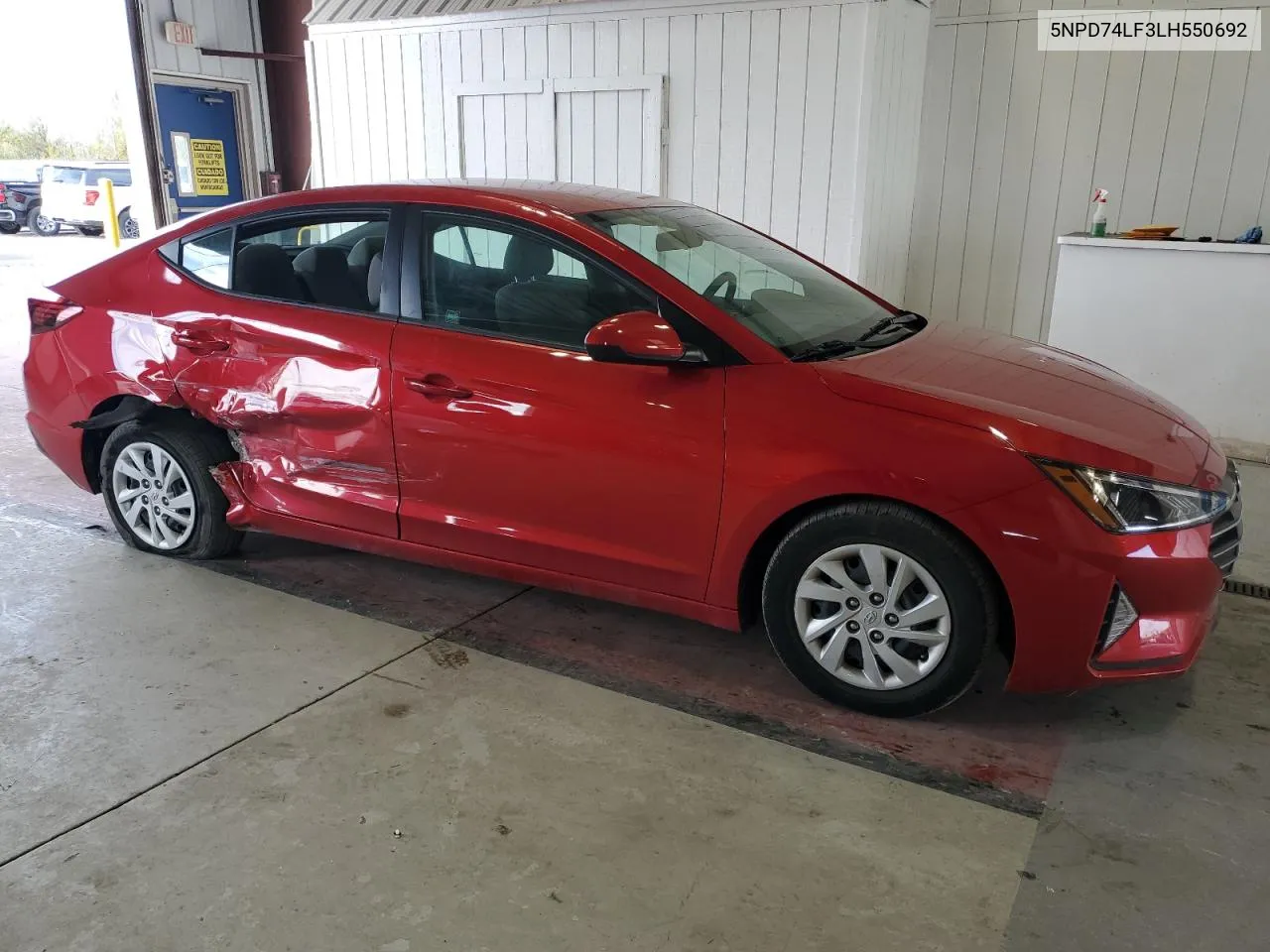 2020 Hyundai Elantra Se VIN: 5NPD74LF3LH550692 Lot: 73524554