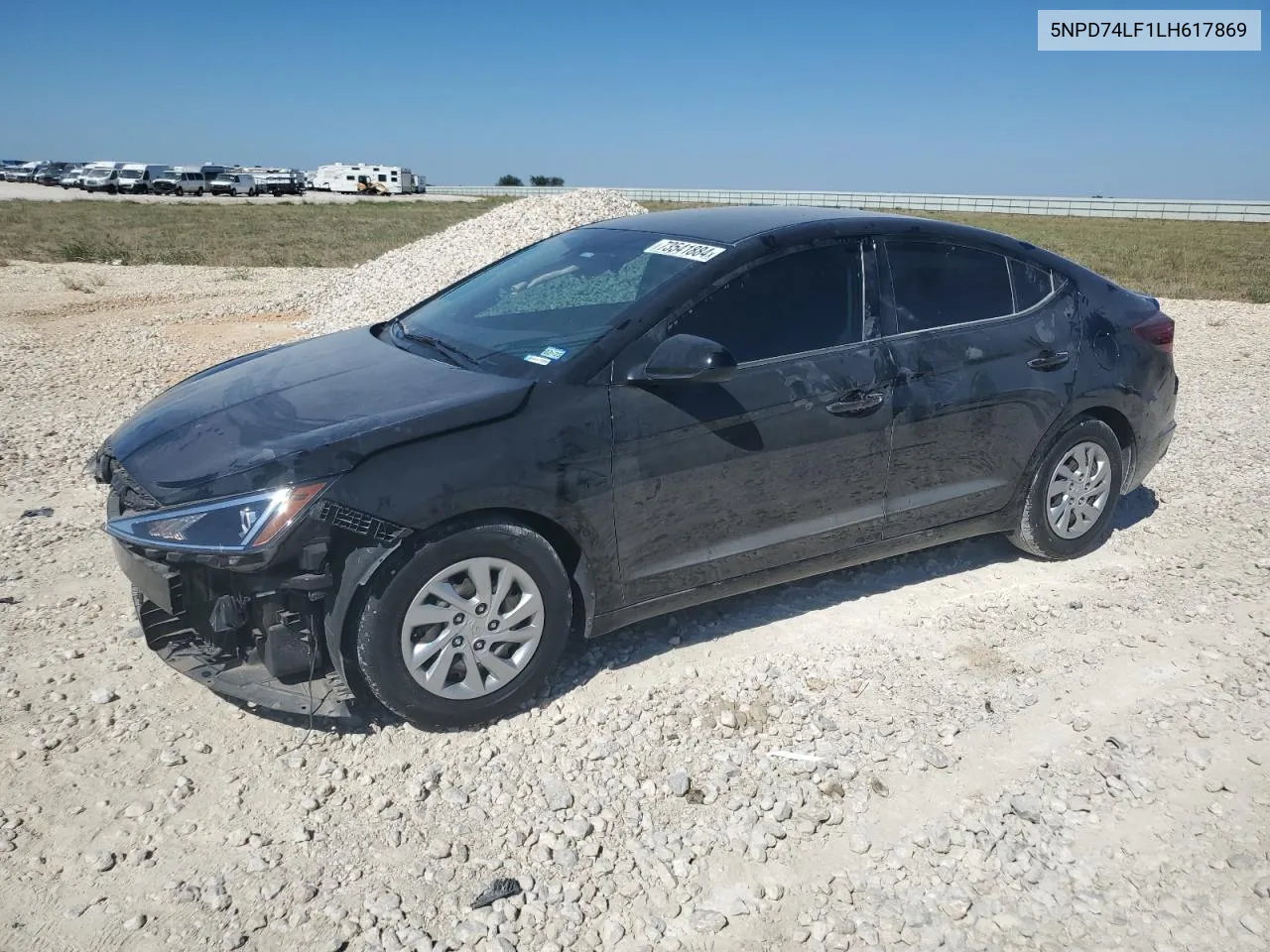 2020 Hyundai Elantra Se VIN: 5NPD74LF1LH617869 Lot: 73541884