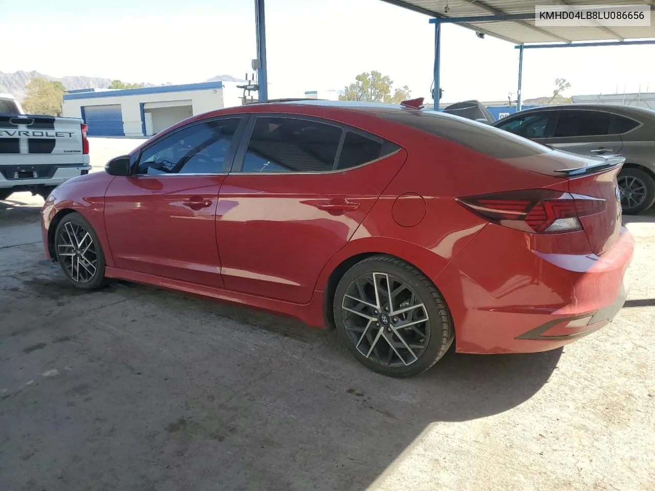 2020 Hyundai Elantra Sport VIN: KMHD04LB8LU086656 Lot: 73581724