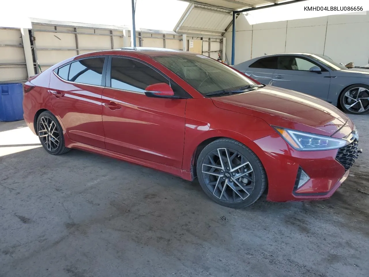 2020 Hyundai Elantra Sport VIN: KMHD04LB8LU086656 Lot: 73581724