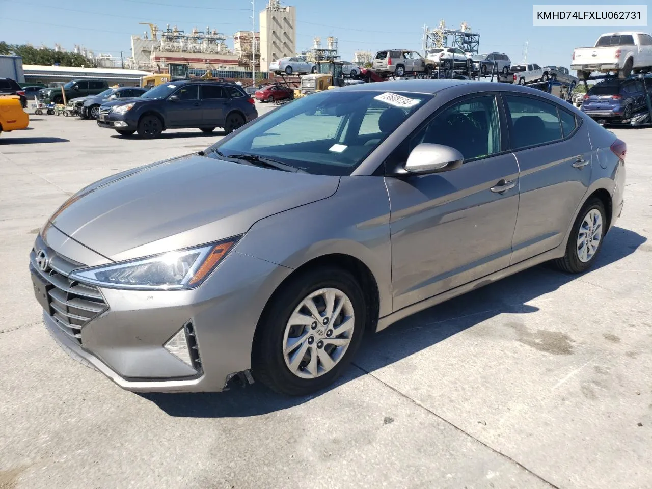 2020 Hyundai Elantra Se VIN: KMHD74LFXLU062731 Lot: 73608134