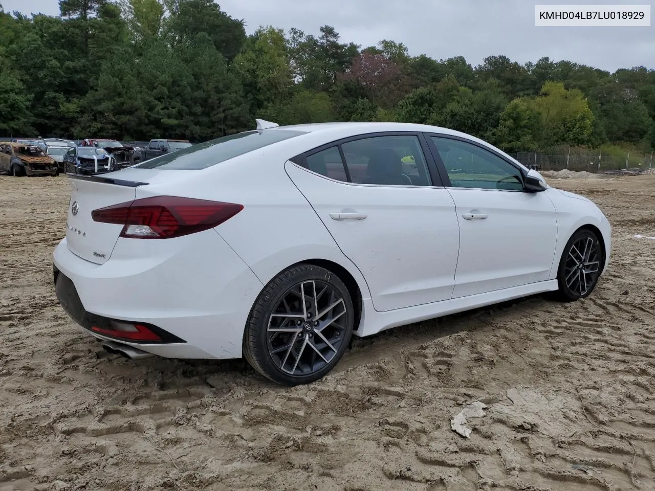 2020 Hyundai Elantra Sport VIN: KMHD04LB7LU018929 Lot: 73865554