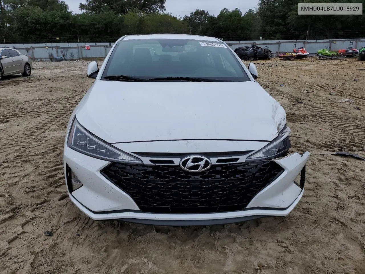 2020 Hyundai Elantra Sport VIN: KMHD04LB7LU018929 Lot: 73865554