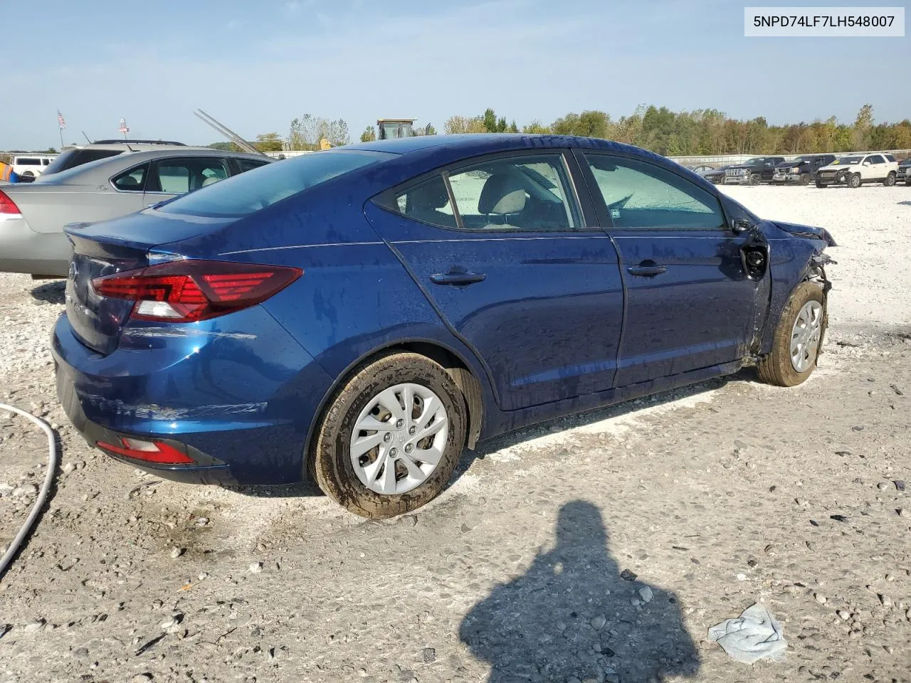 2020 Hyundai Elantra Se VIN: 5NPD74LF7LH548007 Lot: 74032794