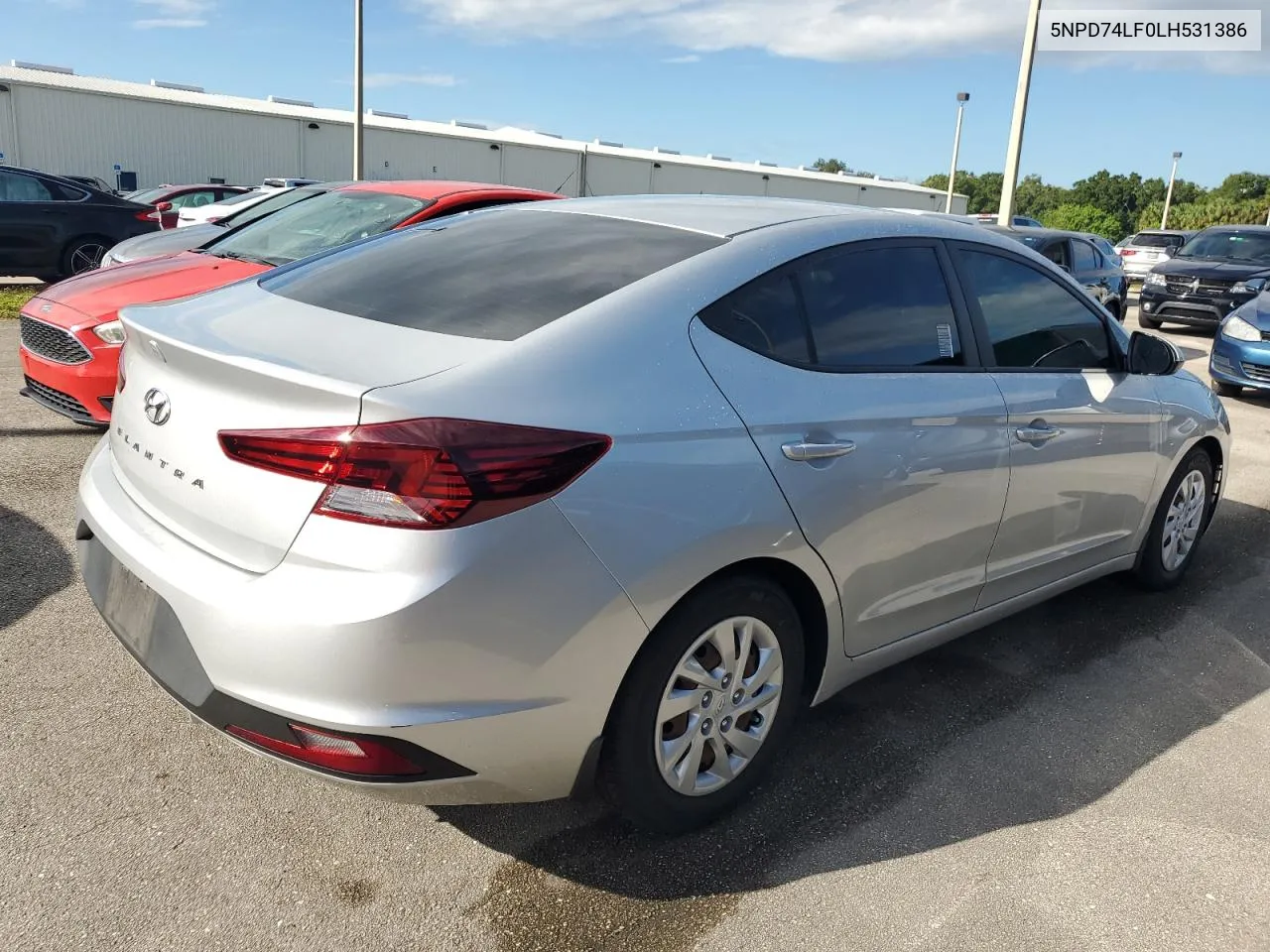 2020 Hyundai Elantra Se VIN: 5NPD74LF0LH531386 Lot: 74095224