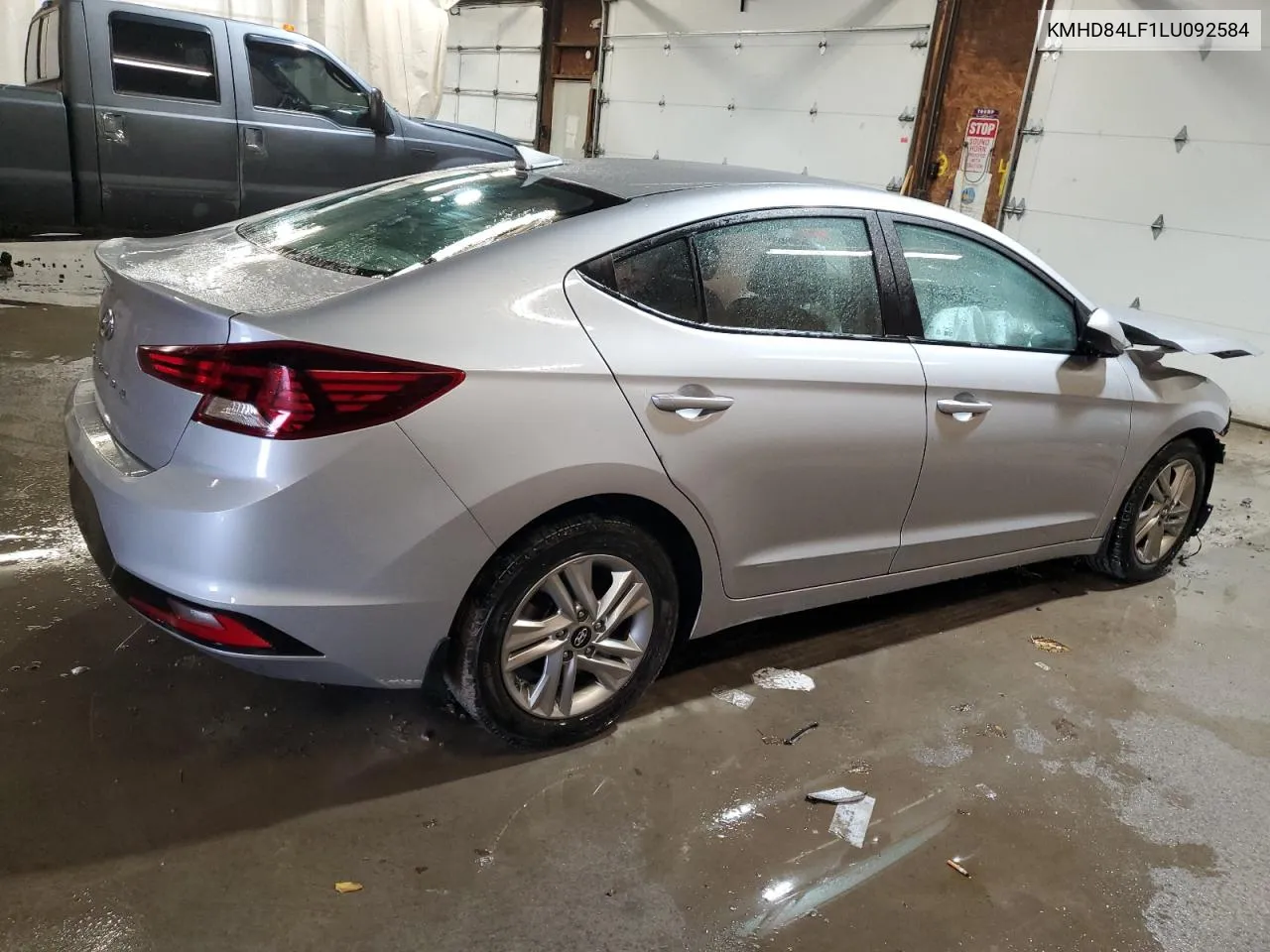 2020 Hyundai Elantra Sel VIN: KMHD84LF1LU092584 Lot: 74100234