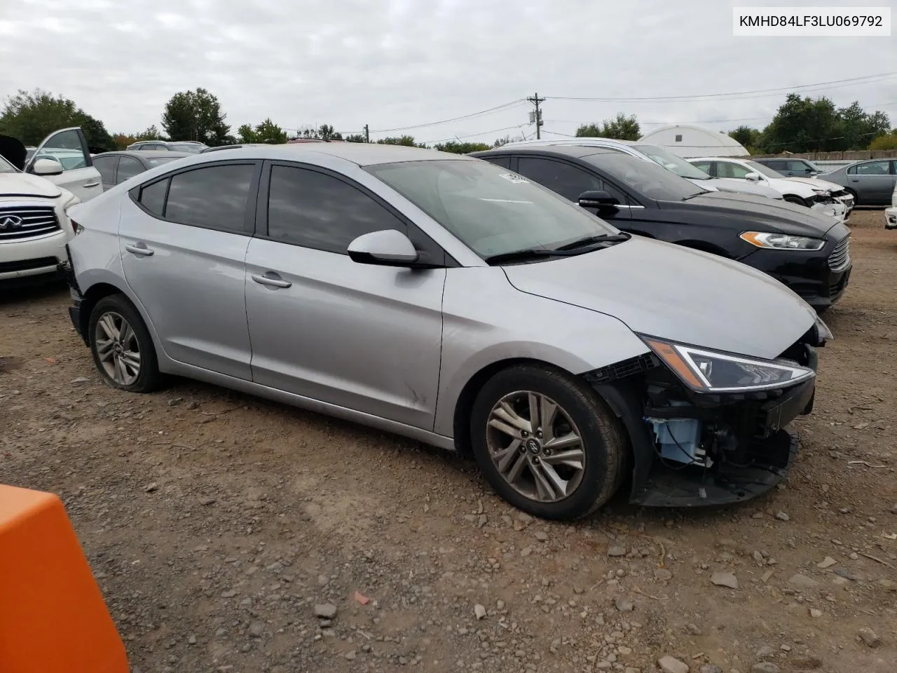 2020 Hyundai Elantra Sel VIN: KMHD84LF3LU069792 Lot: 74489424