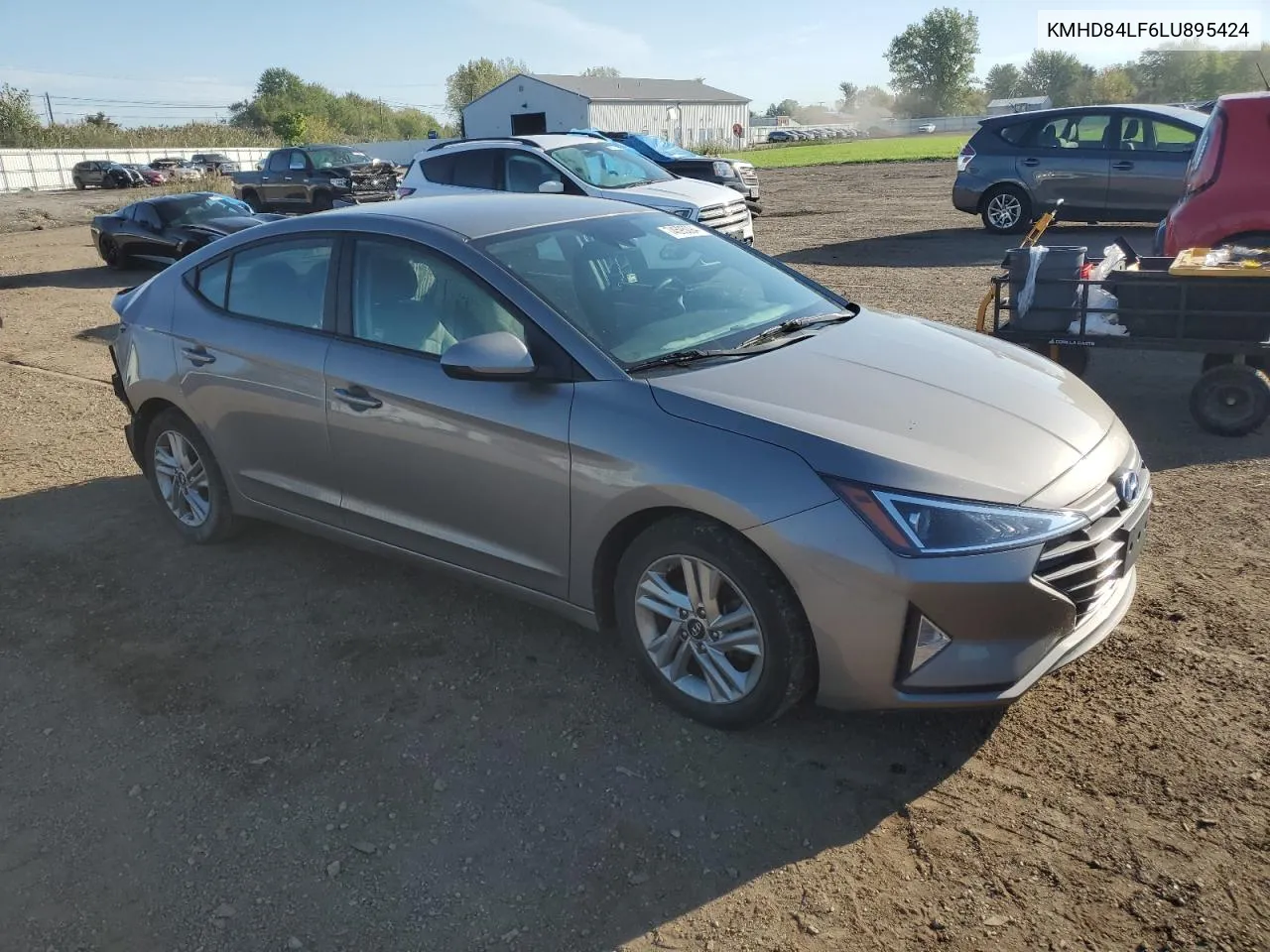 2020 Hyundai Elantra Sel VIN: KMHD84LF6LU895424 Lot: 74595094