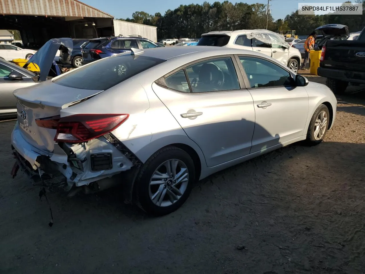 2020 Hyundai Elantra Sel VIN: 5NPD84LF1LH537887 Lot: 75017844