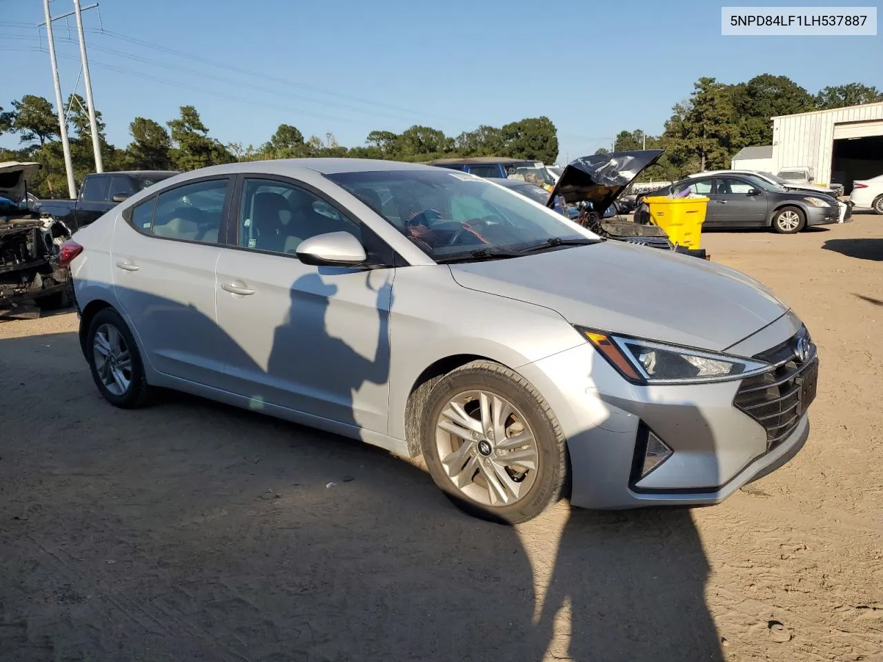 2020 Hyundai Elantra Sel VIN: 5NPD84LF1LH537887 Lot: 75017844