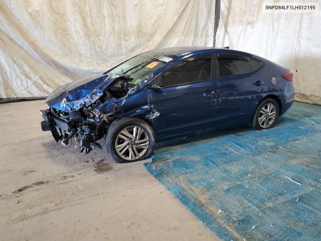 2020 Hyundai Elantra Sel VIN: 5NPD84LF1LH512195 Lot: 75182244