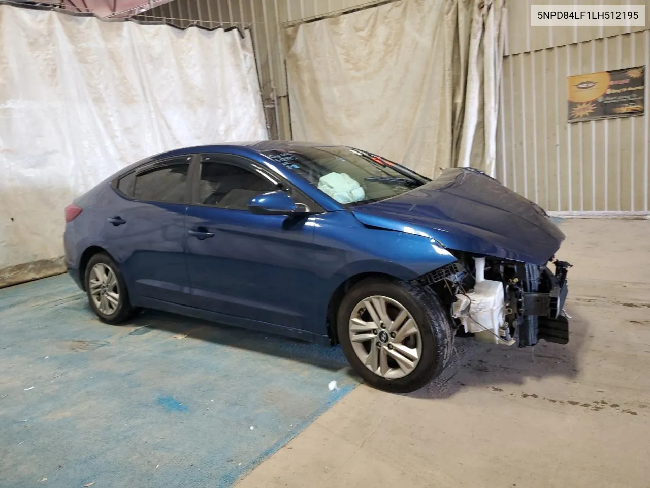 2020 Hyundai Elantra Sel VIN: 5NPD84LF1LH512195 Lot: 75182244