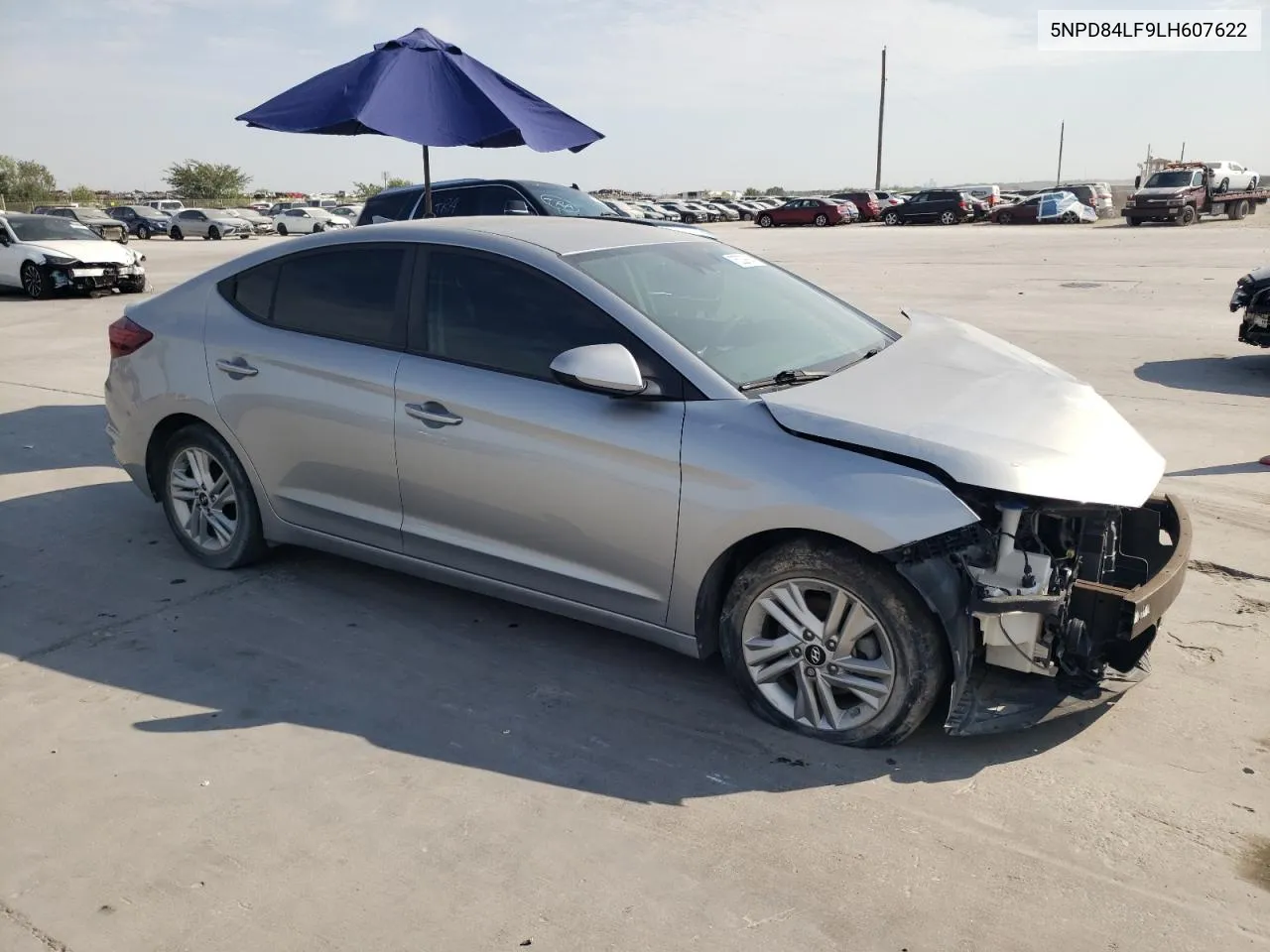 2020 Hyundai Elantra Sel VIN: 5NPD84LF9LH607622 Lot: 75229914