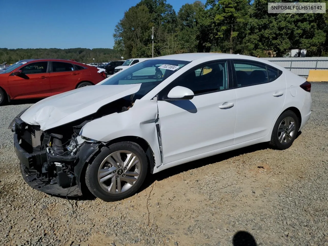 2020 Hyundai Elantra Sel VIN: 5NPD84LF0LH516142 Lot: 75321804