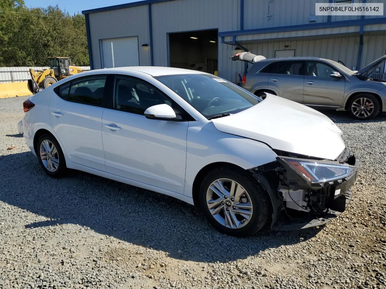 2020 Hyundai Elantra Sel VIN: 5NPD84LF0LH516142 Lot: 75321804