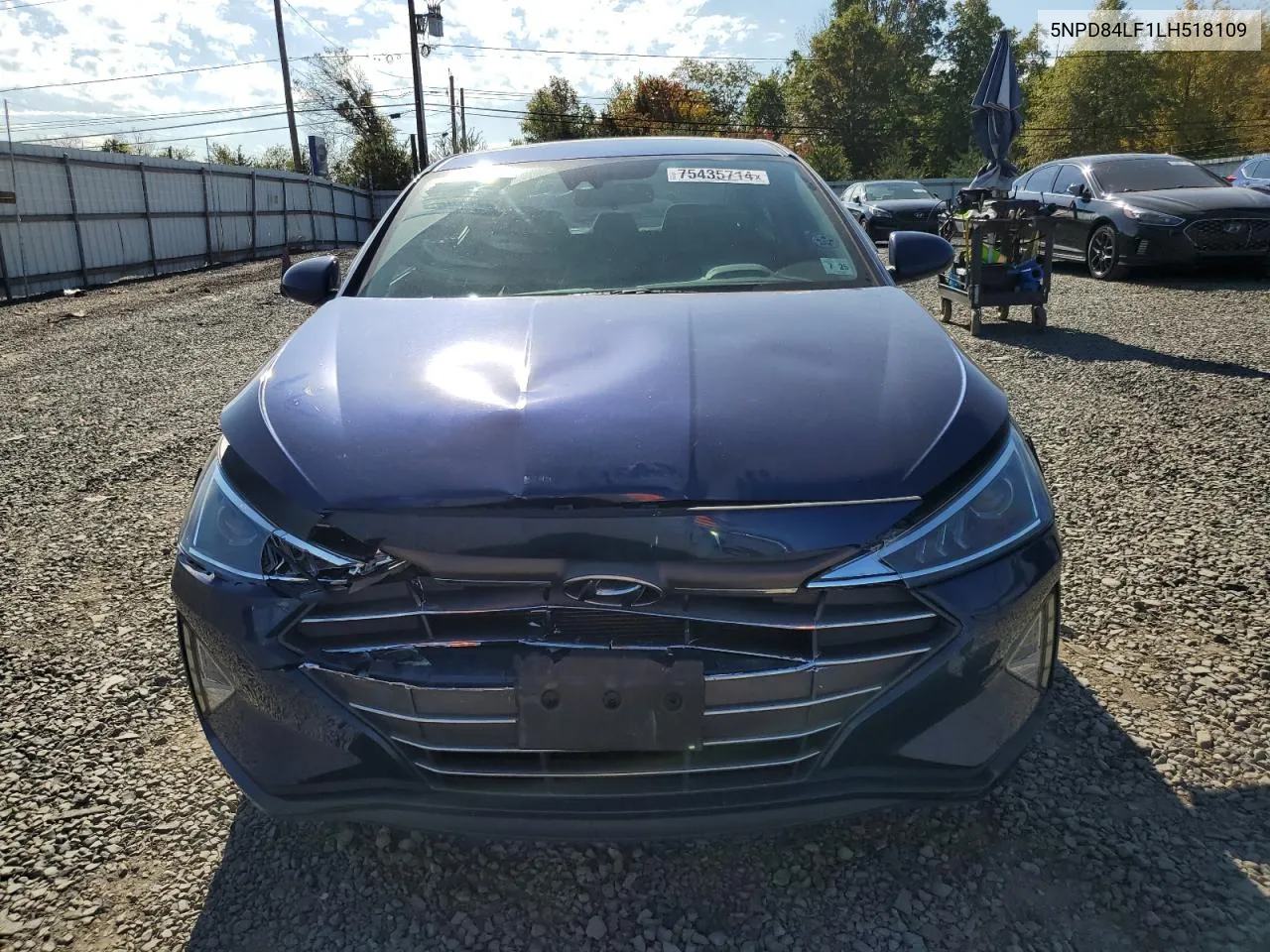 2020 Hyundai Elantra Sel VIN: 5NPD84LF1LH518109 Lot: 75435714