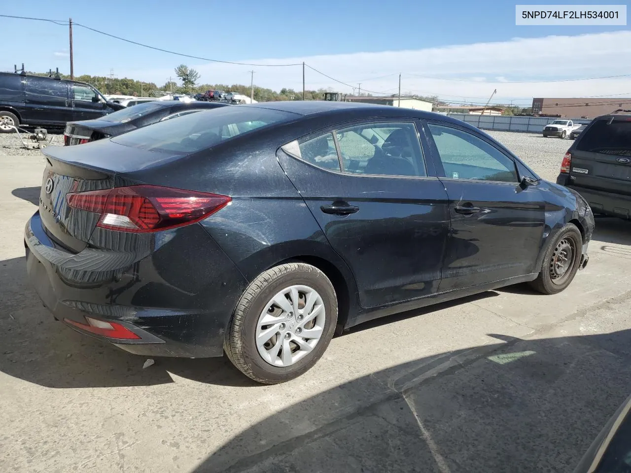 5NPD74LF2LH534001 2020 Hyundai Elantra Se